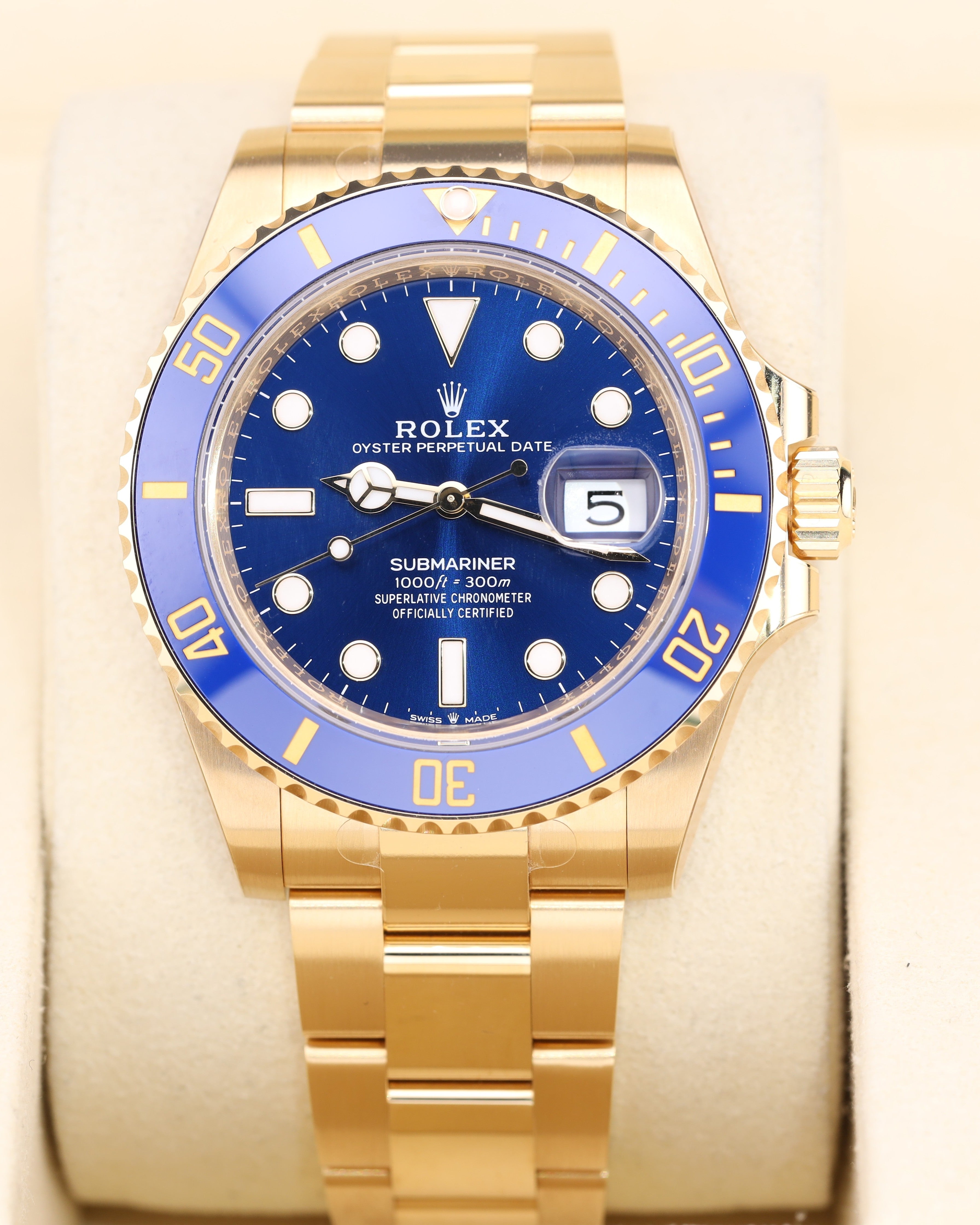 Rolex Submariner Date 41 Bluesy Yellow Gold Oyster 126618LB - 2026