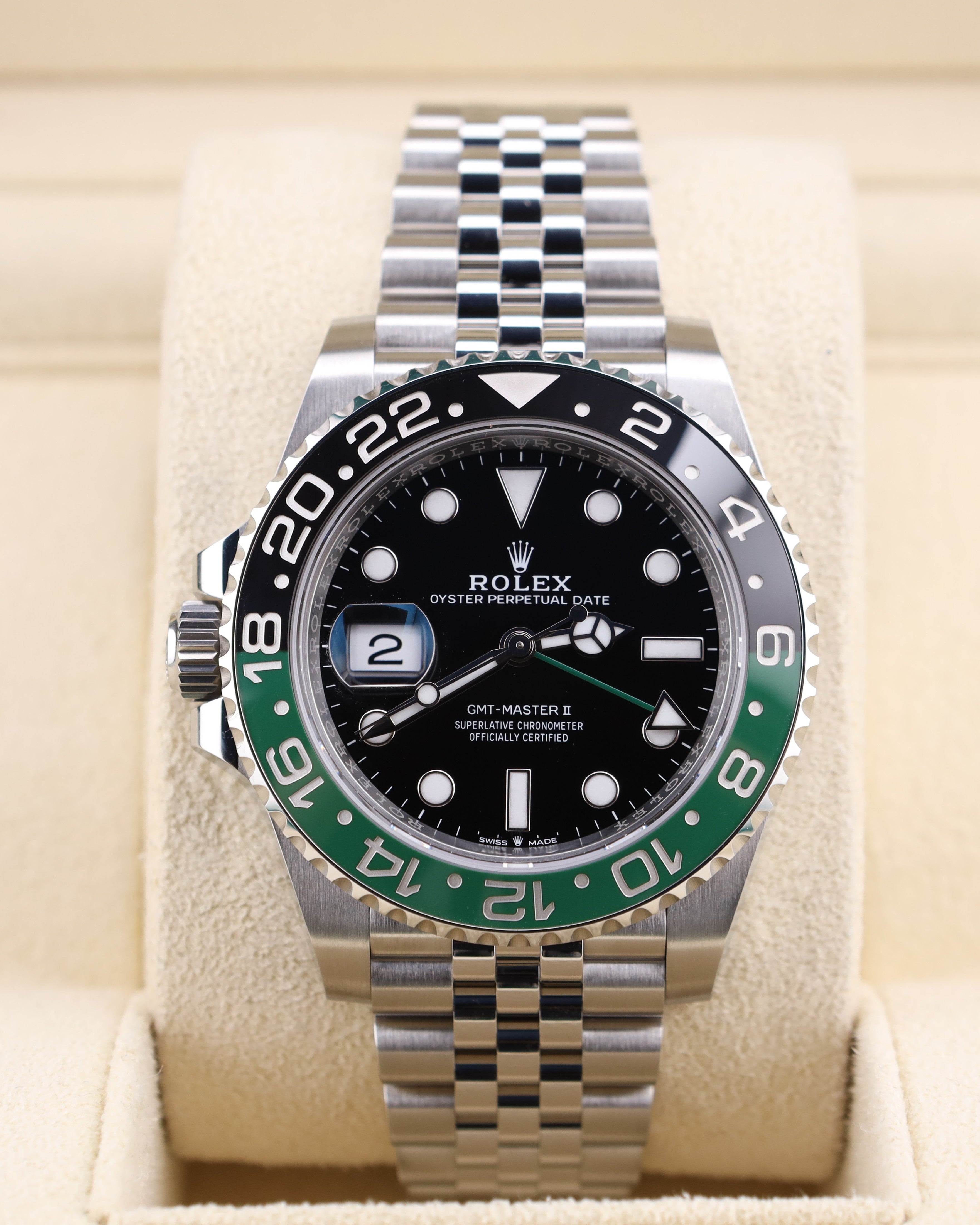 Rolex GMT-Master II Sprite Jubilee 126720VTNR Lefty Green – MVP