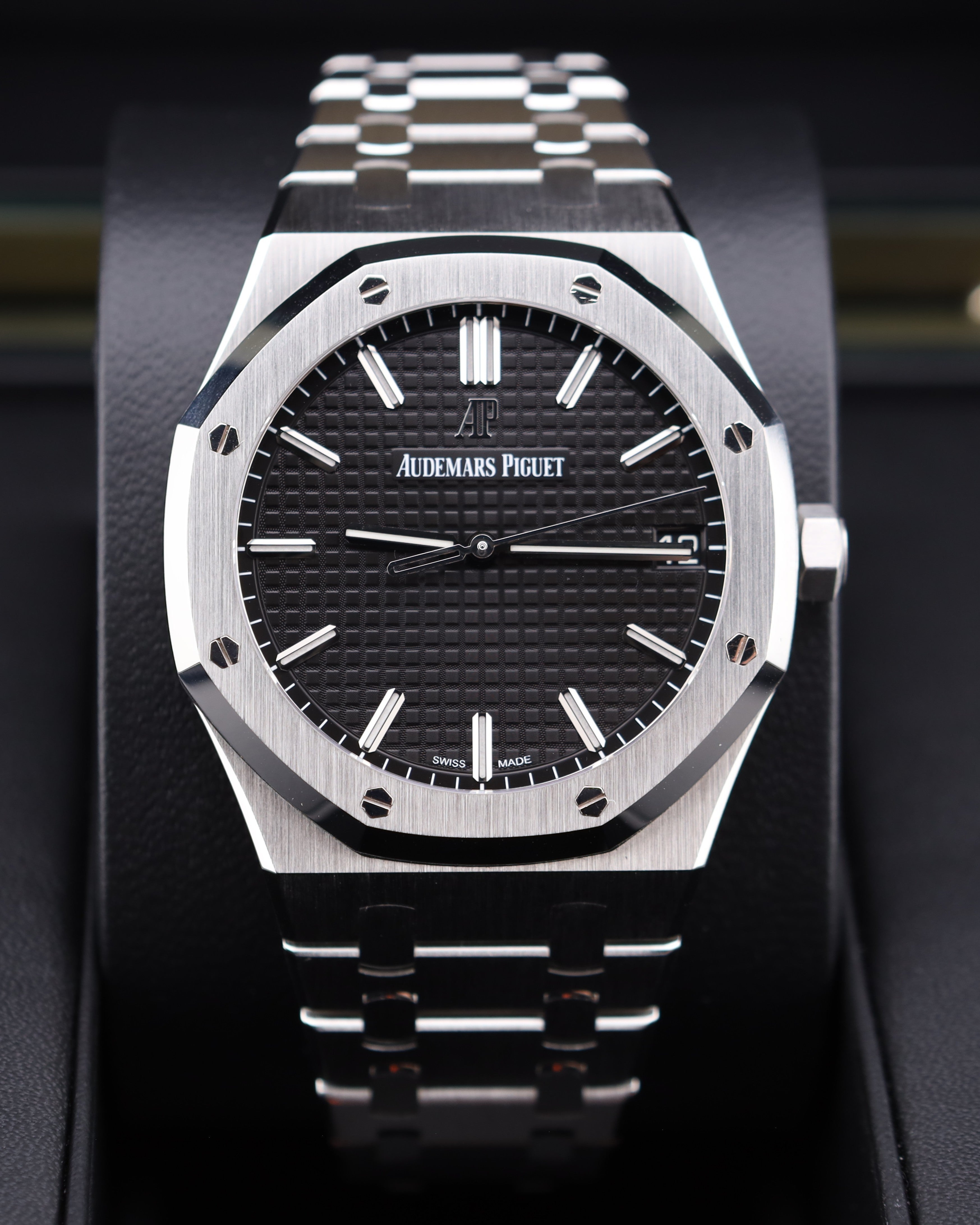 Audemars Piguet Royal Oak 15500ST Black Dial Exhibition Caseback