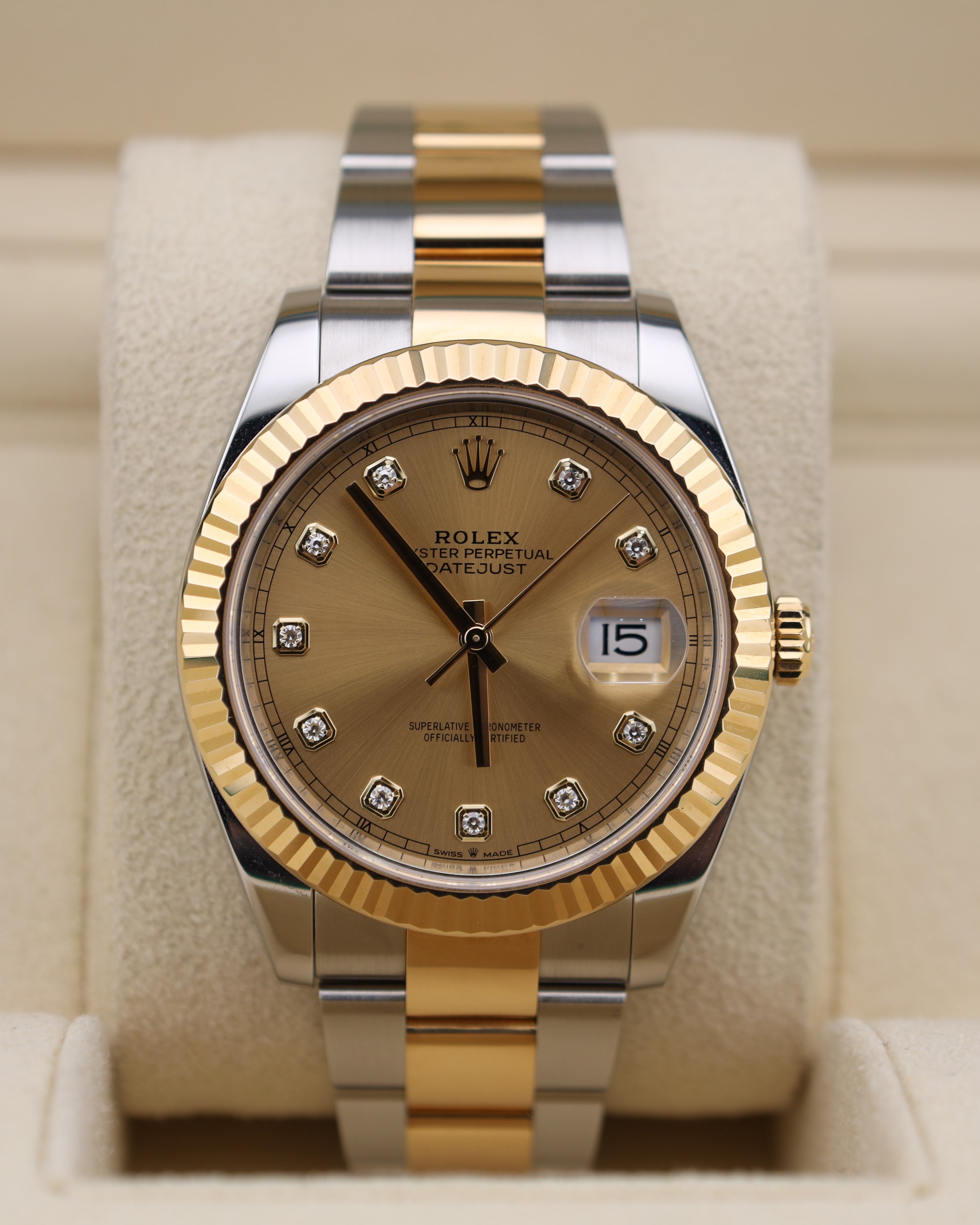 Rolex Datejust 41 Diamond Champagne Dial 126333 – MVP