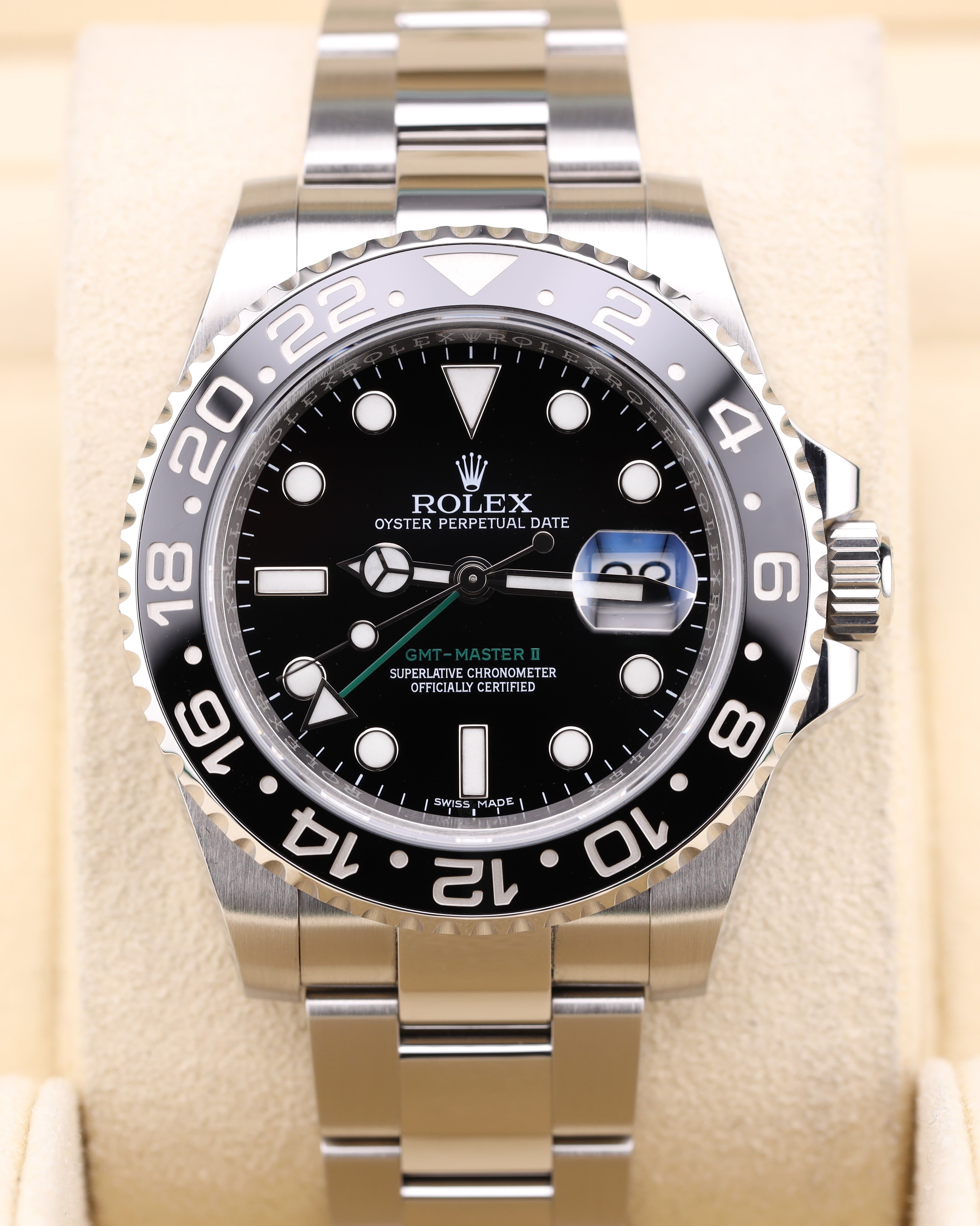 Rolex GMT-Master II Black Dial Green Arrow 116710LN – MVP Jewelers