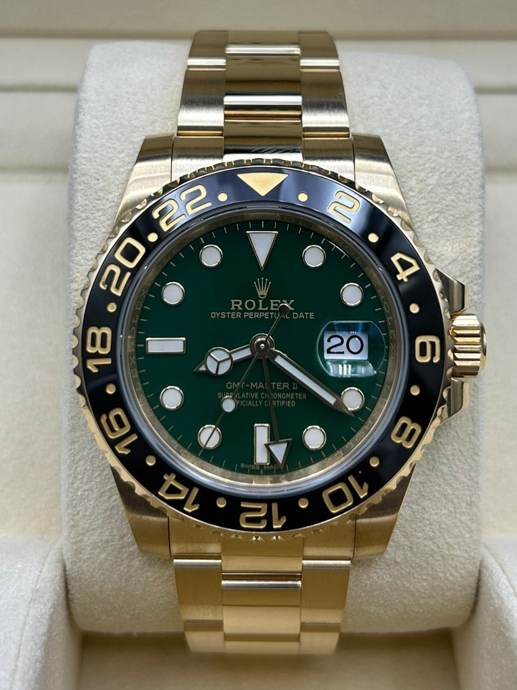 Rolex GMT-Master II Green Dial 116718LN – MVP Jewelers Miami