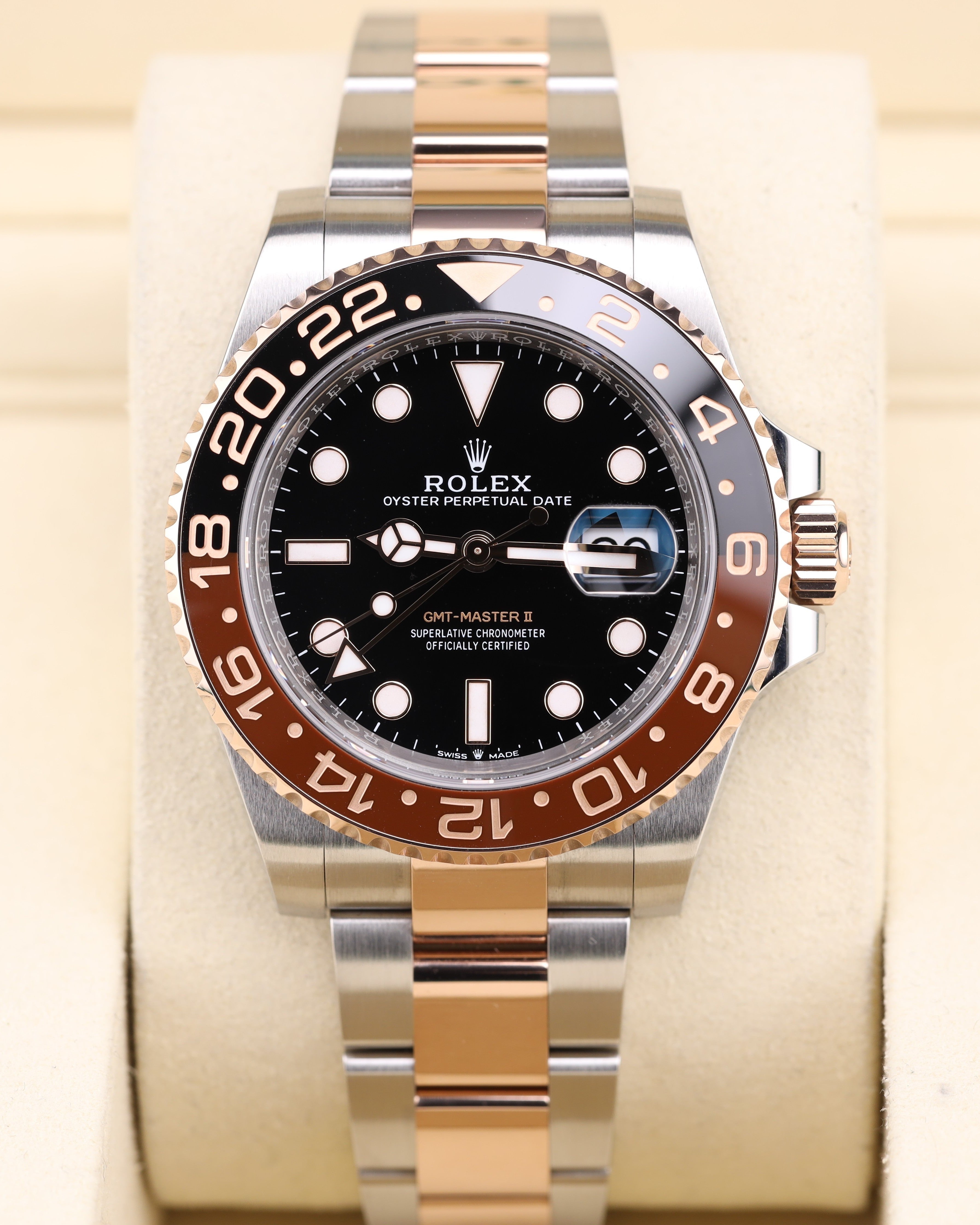 【たろう】 Rolex GMT-Master II Rootbeer Two Tone Rose Gold 126711CHNR – MVP