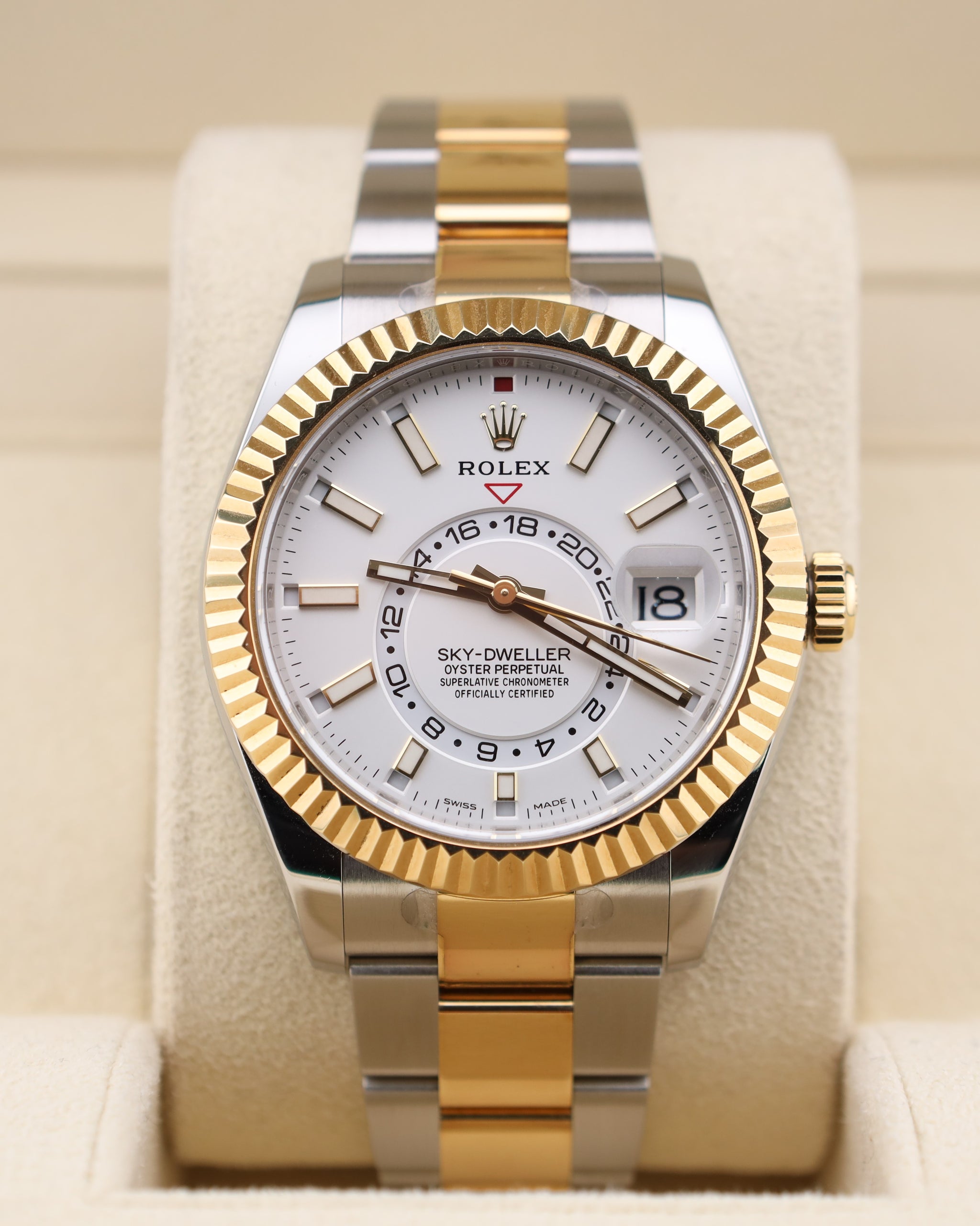 Rolex Sky-Dweller White Dial on Oyster Two Tone 326933 – MVP