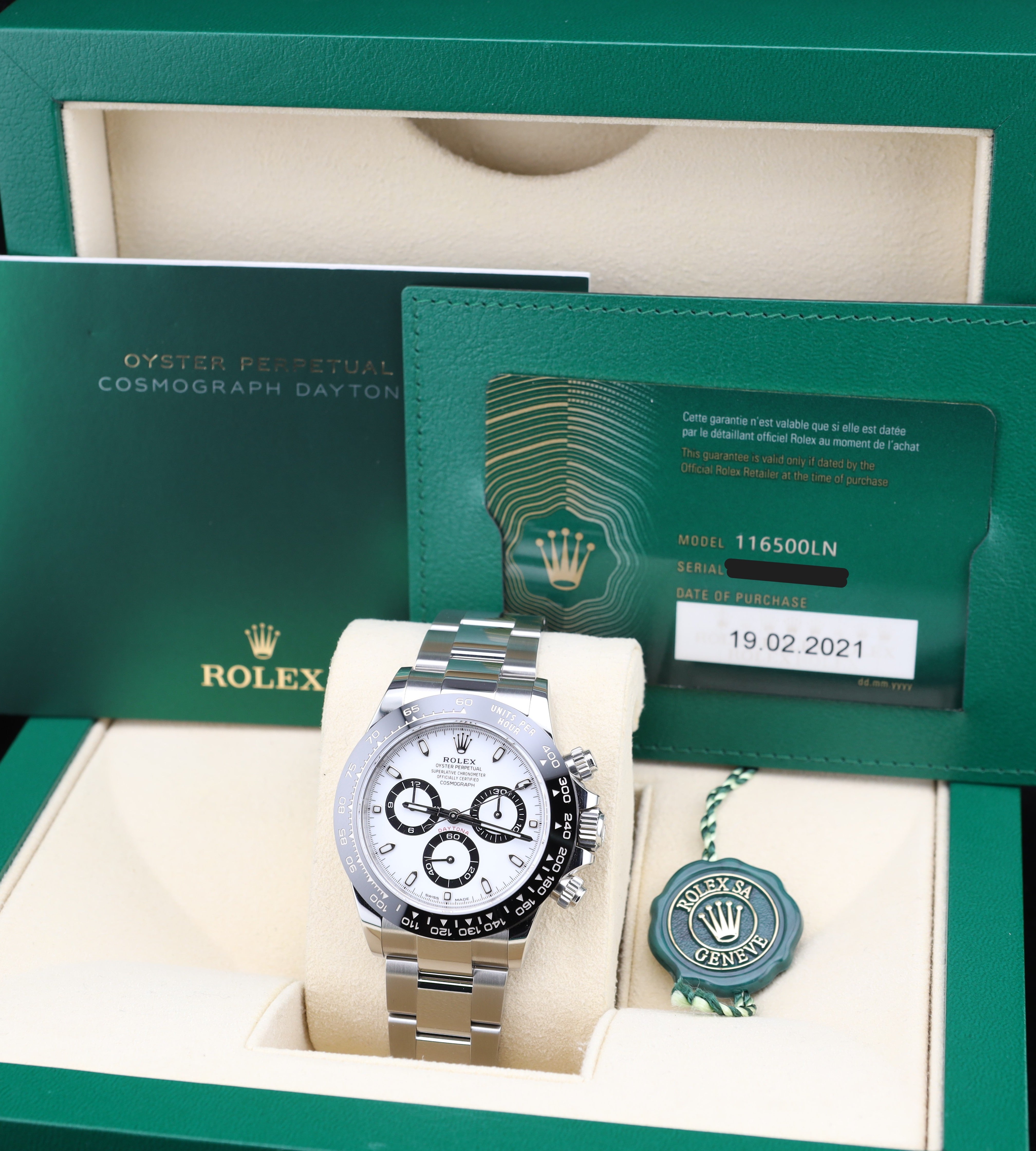 Rolex Daytona Panda White Dial 116500LN