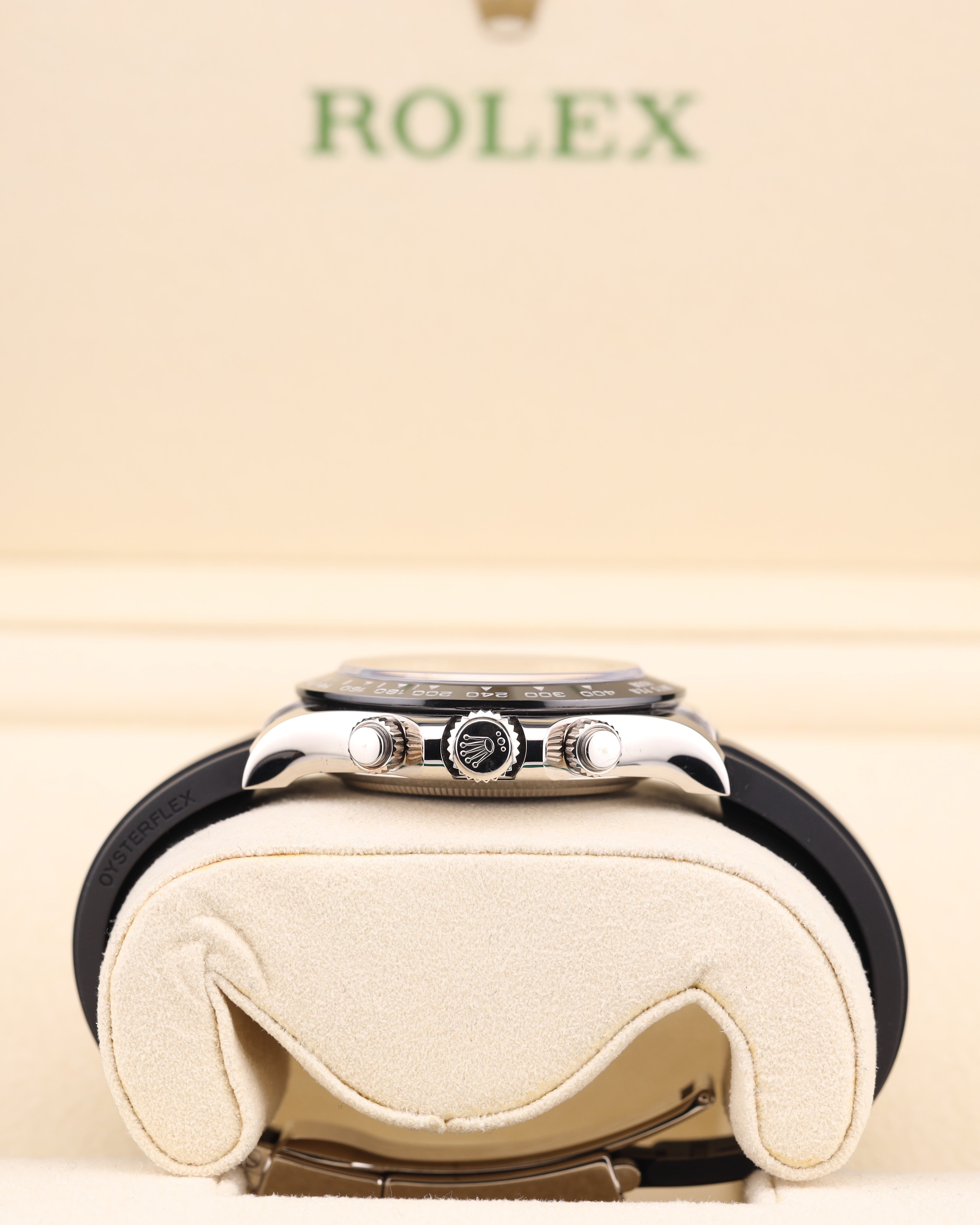 Rolex Daytona Ghost White Gold Oysterflex 116519LN Grey Dial