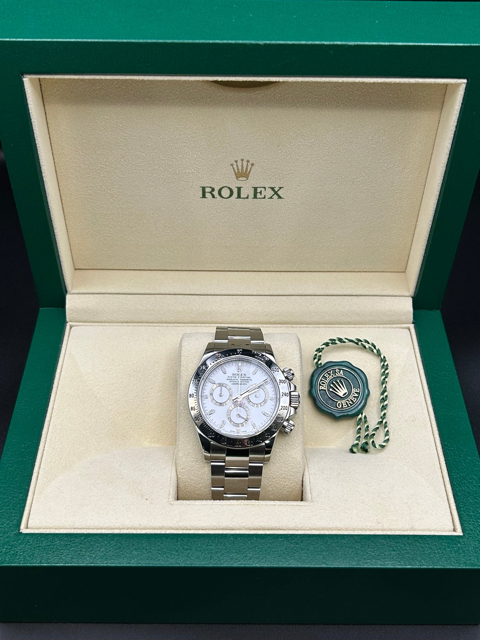 Rolex Daytona White Dial 116520 Stainless Steel