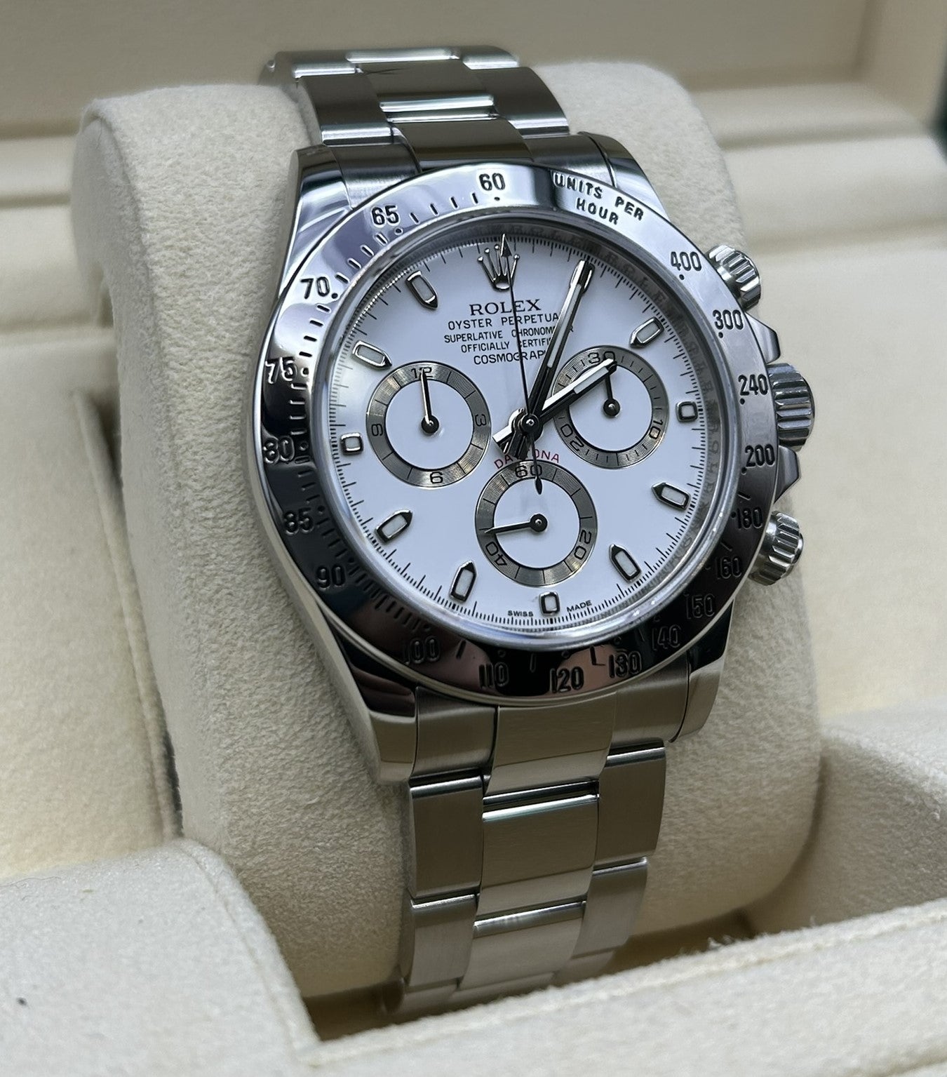 Rolex Daytona White Dial 116520 Stainless Steel