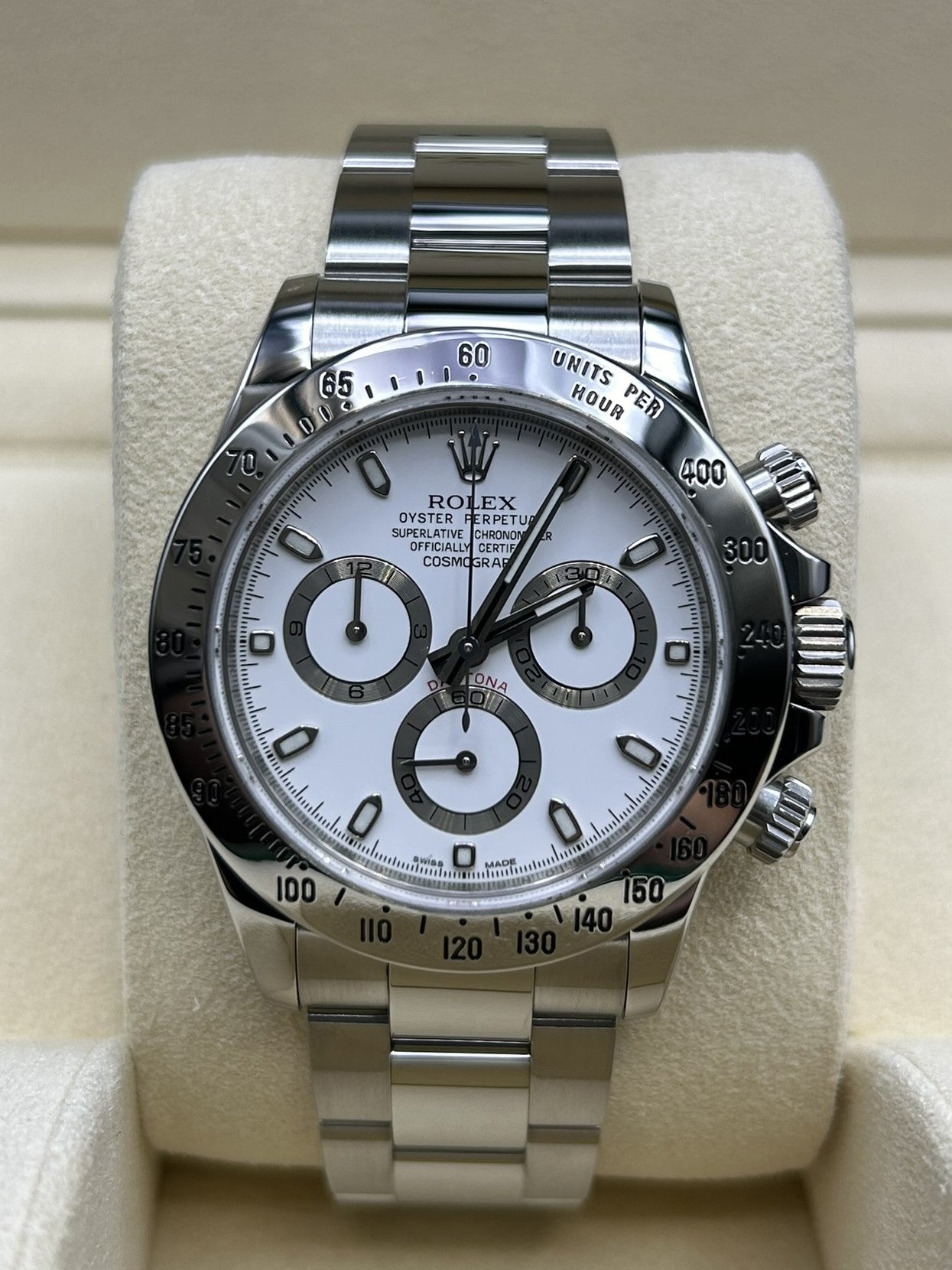 Rolex Daytona White Dial 116520 Stainless Steel