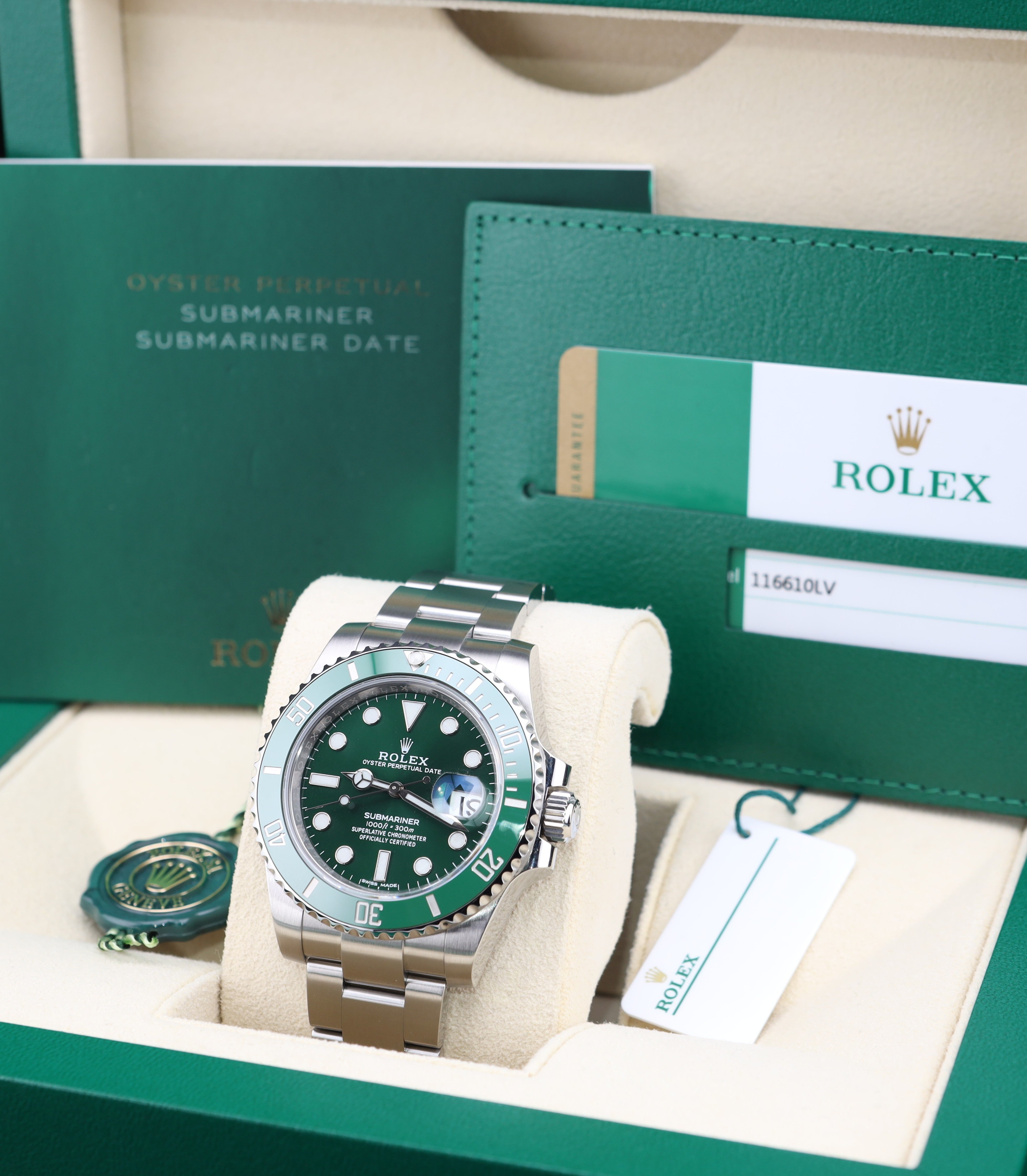 Rolex Submariner Date HULK Green Dial Oyster 116610LV – MVP