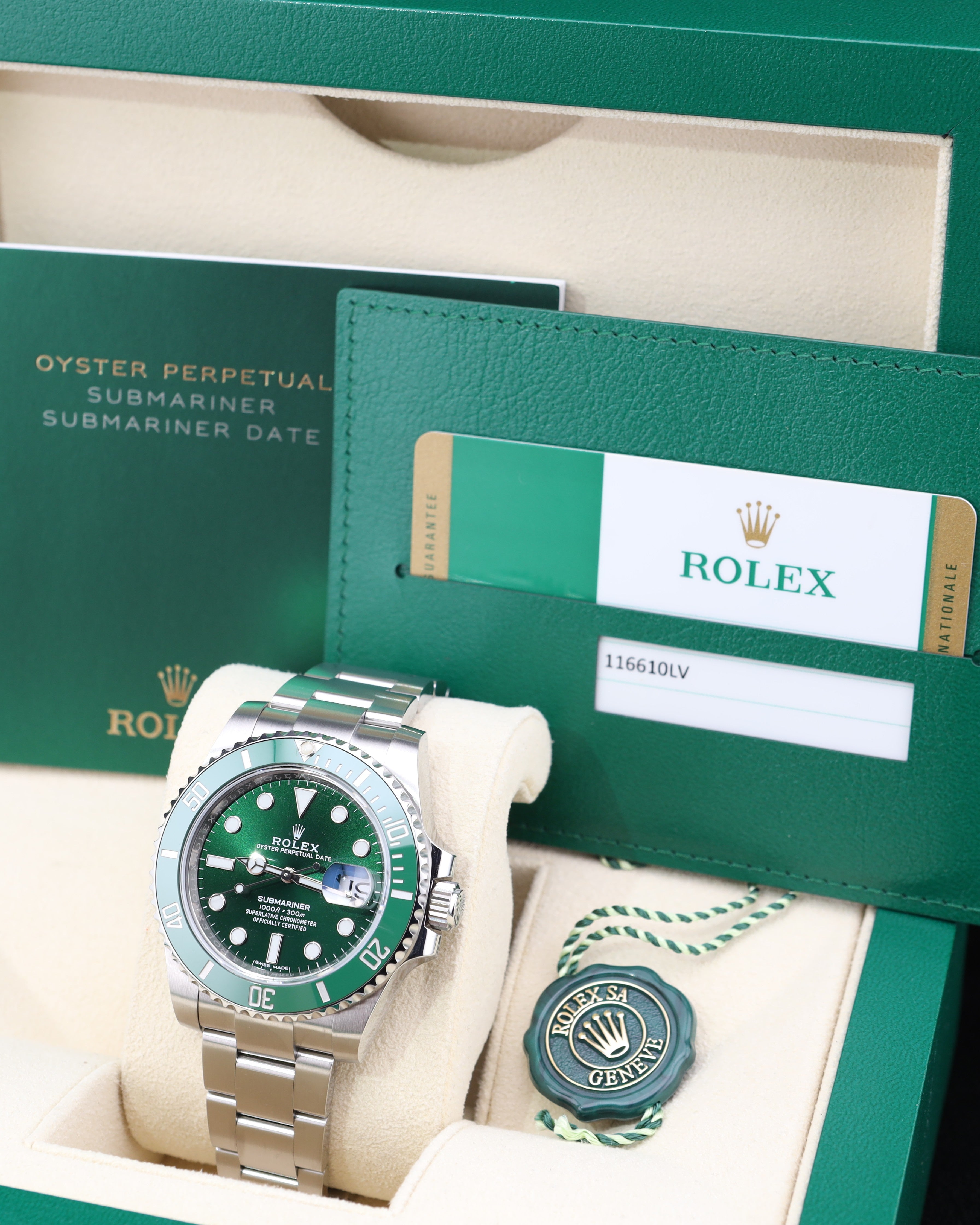 Rolex Submariner Date HULK Green Dial Oyster 116610LV – MVP