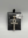 Micro pave diamond ankh cross