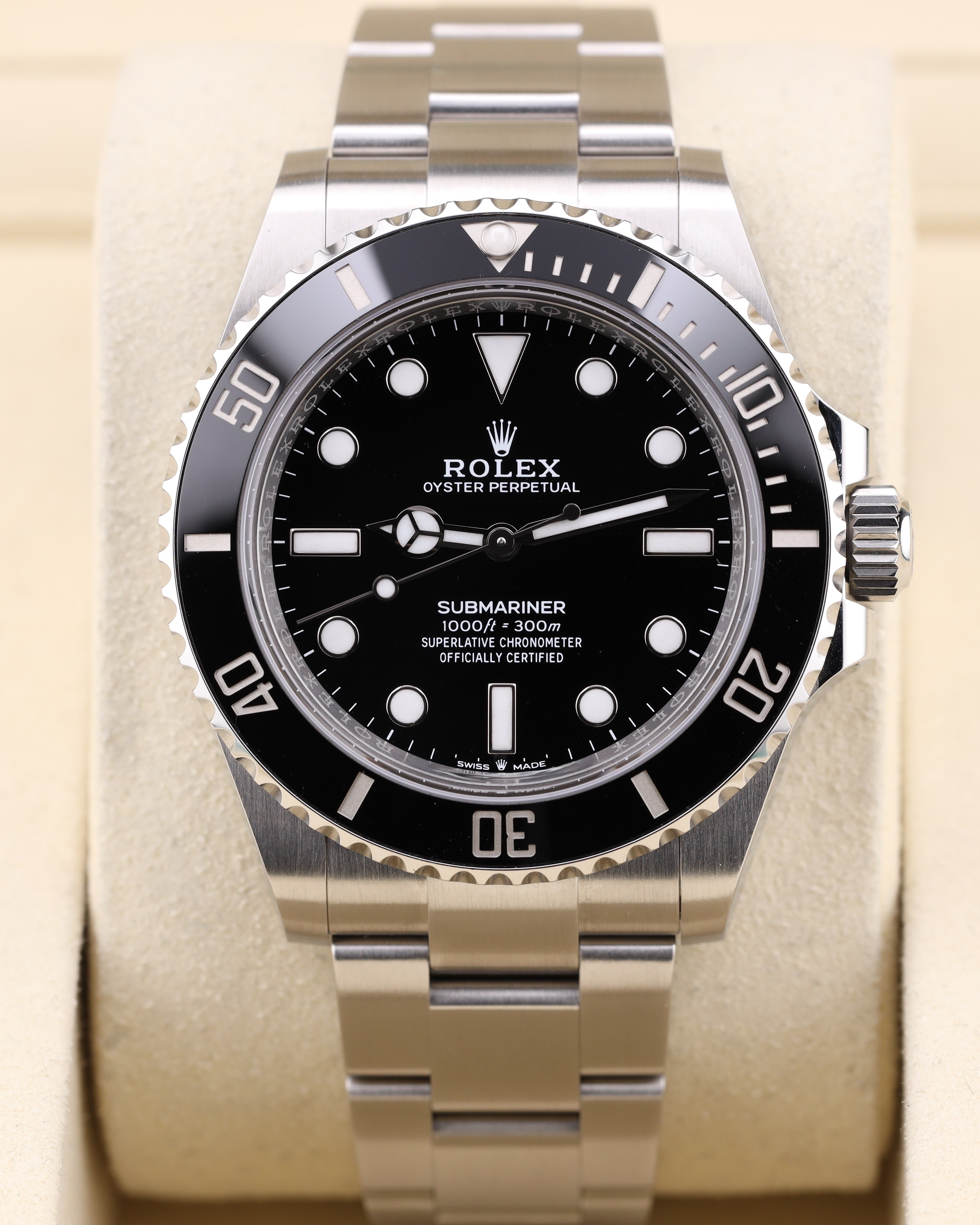 Rolex Submariner No Date Black Dial 124060 