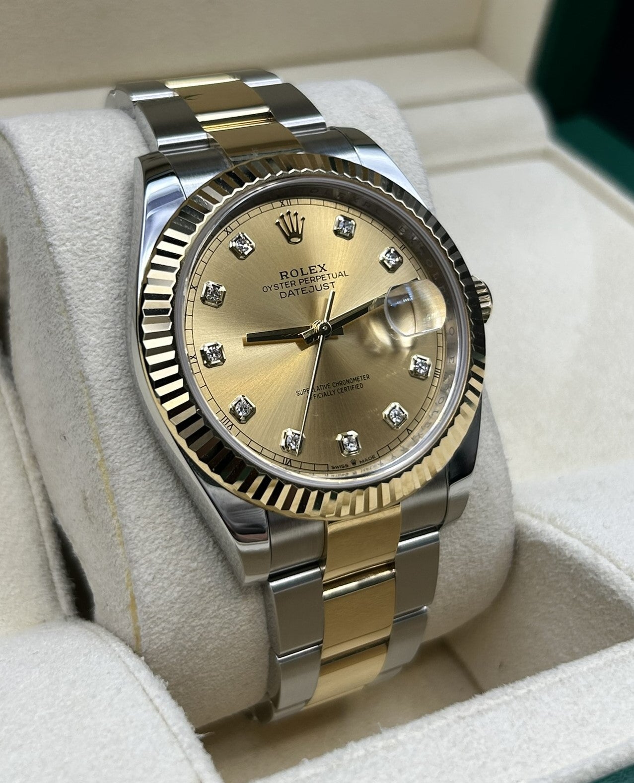 Rolex Datejust 41 Diamond Champagne Dial 126333