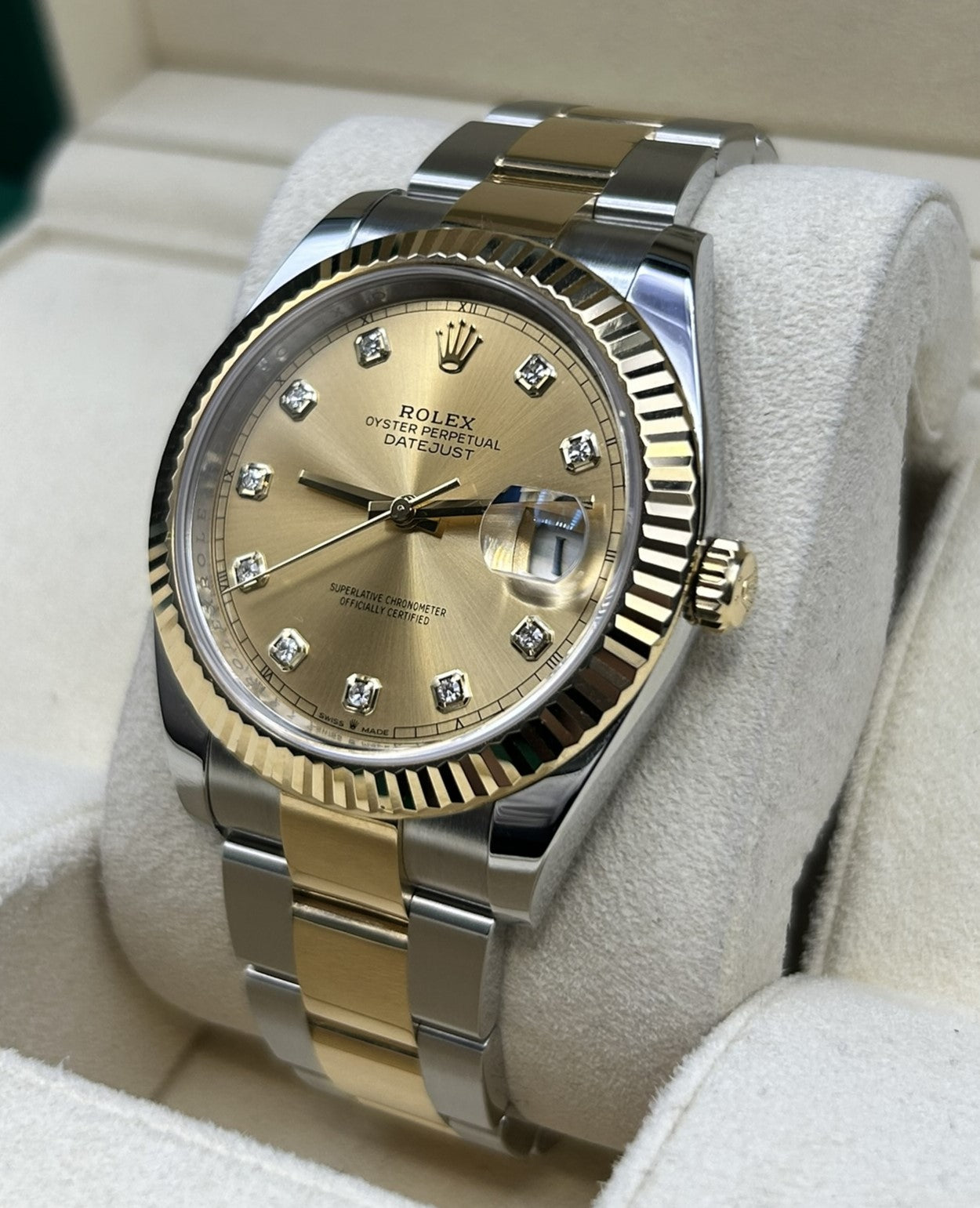 Rolex Datejust 41 Diamond Champagne Dial 126333