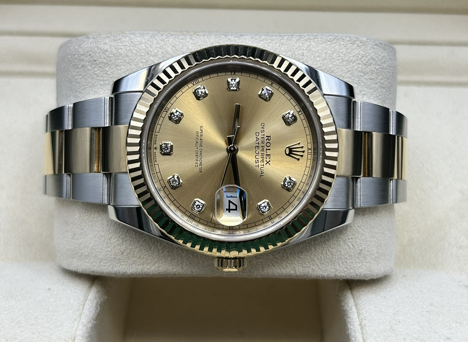 Rolex Datejust 41 Diamond Champagne Dial 126333