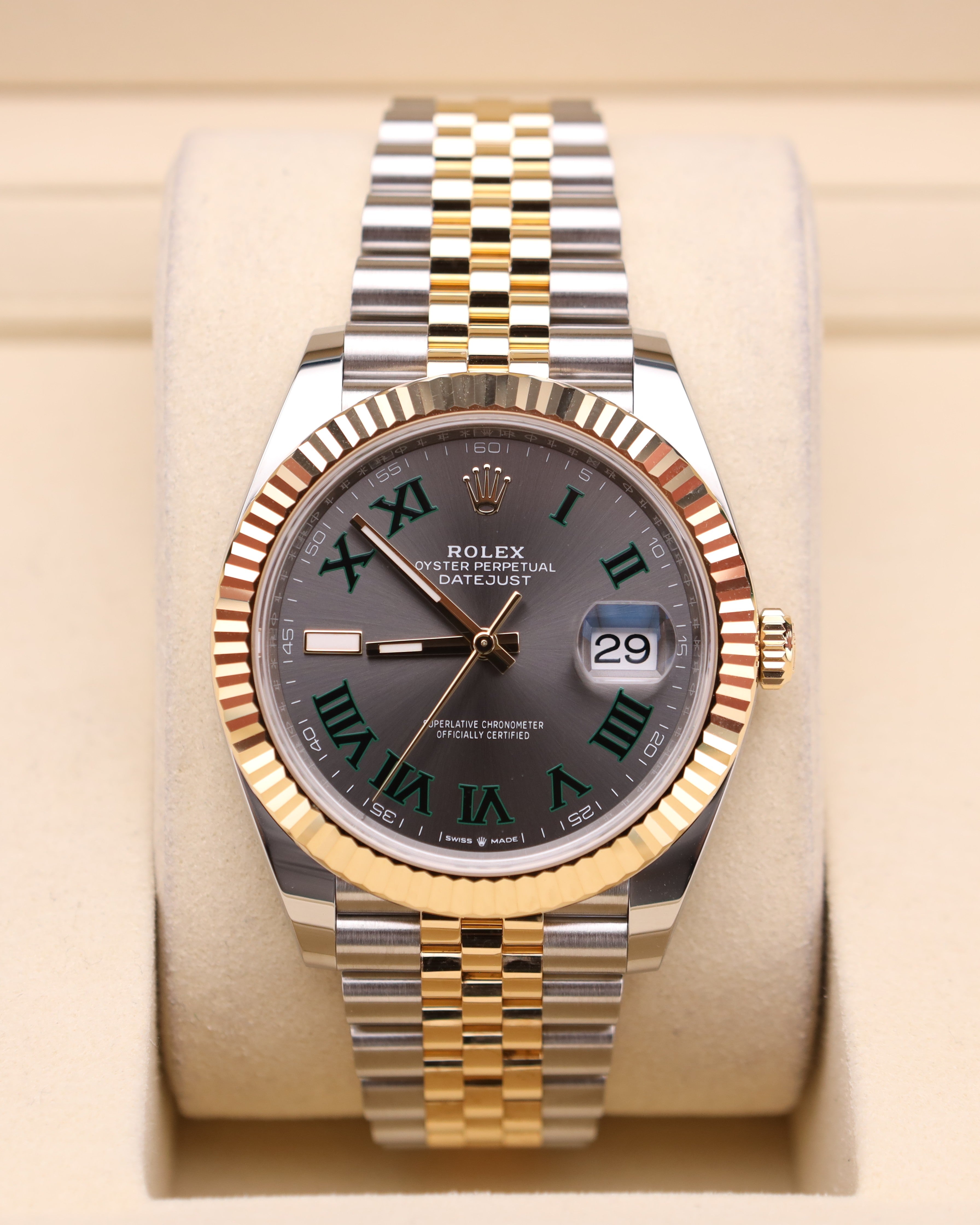 Rolex Datejust 41 Wimbledon Dial on Jubilee 126333 – MVP Jewelers