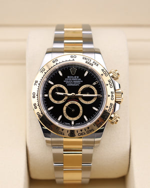 Rolex Daytona Black Dial 126503 Two Tone Gold