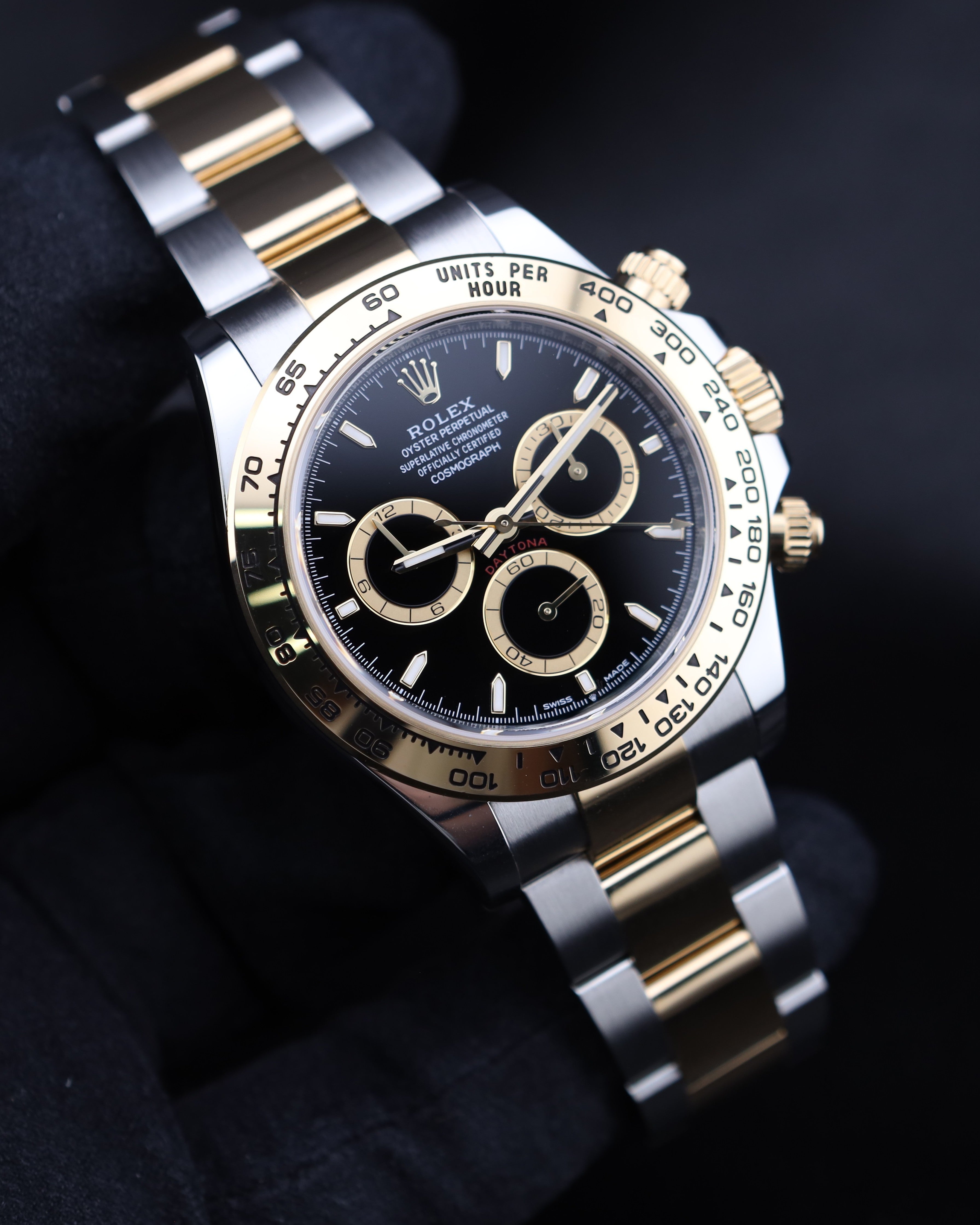 Rolex Daytona Black Dial 126503 Two Tone Gold