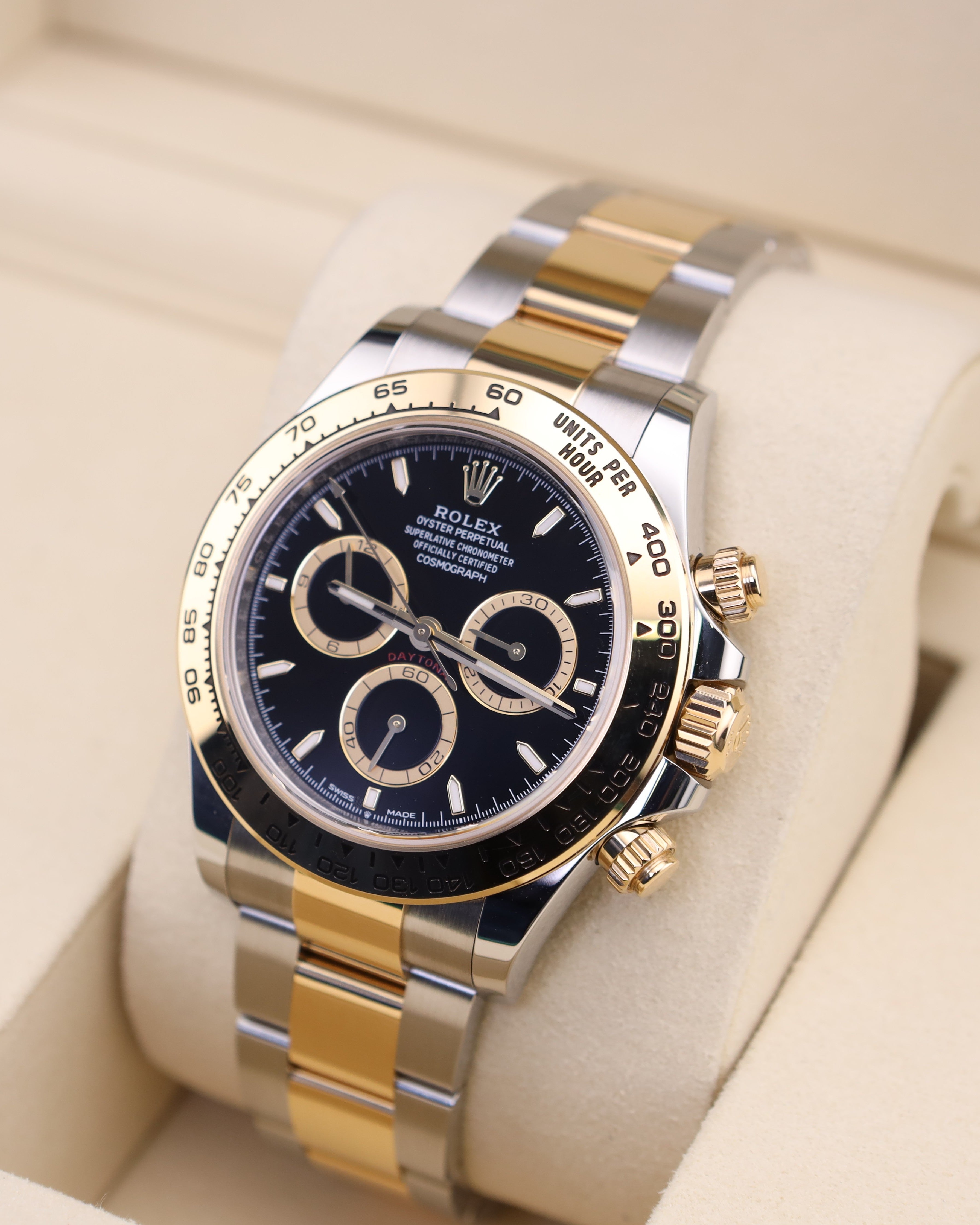 Rolex Daytona Black Dial 126503 Two Tone Gold