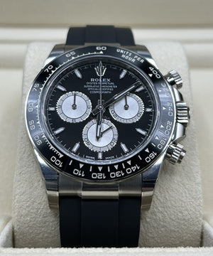 Rolex Daytona White Gold Oysterflex Black Dial 126519LN New 2024 Baby Le Mans