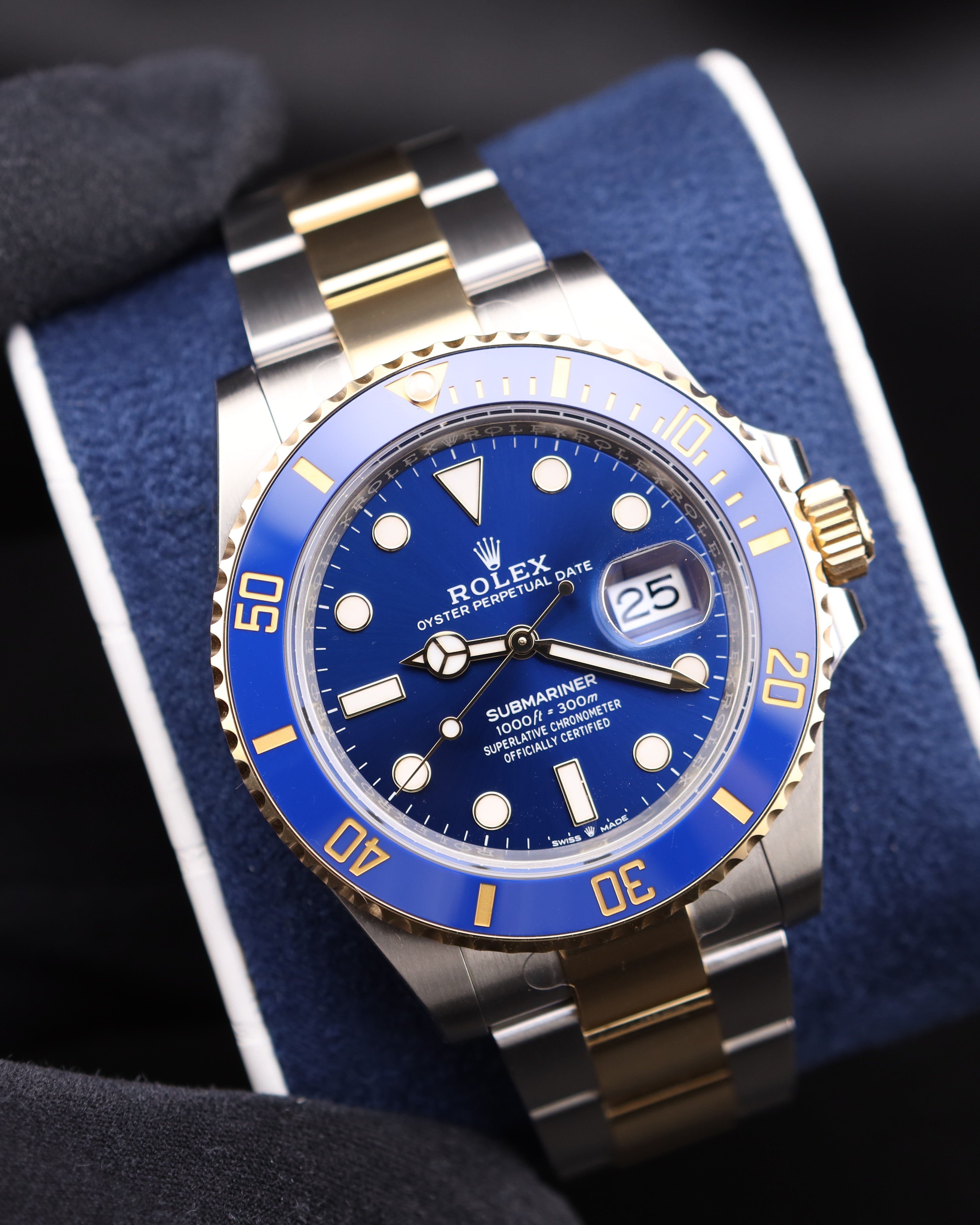 Rolex Submariner Date 41 Bluesy Two Tone Oyster 126613LB Factory Stickers