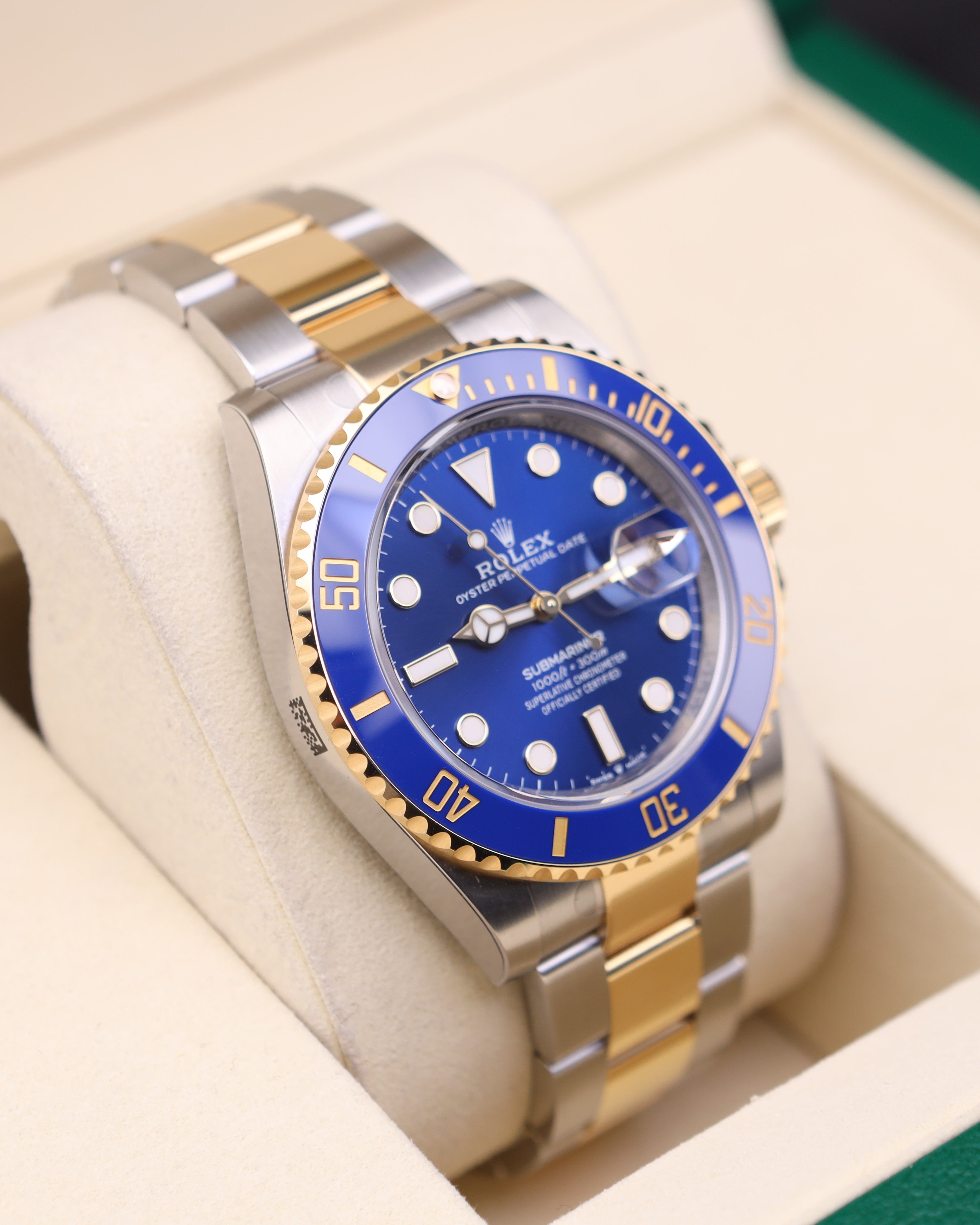 Rolex Submariner Date 41 Bluesy Two Tone Oyster 126613LB Factory Stickers