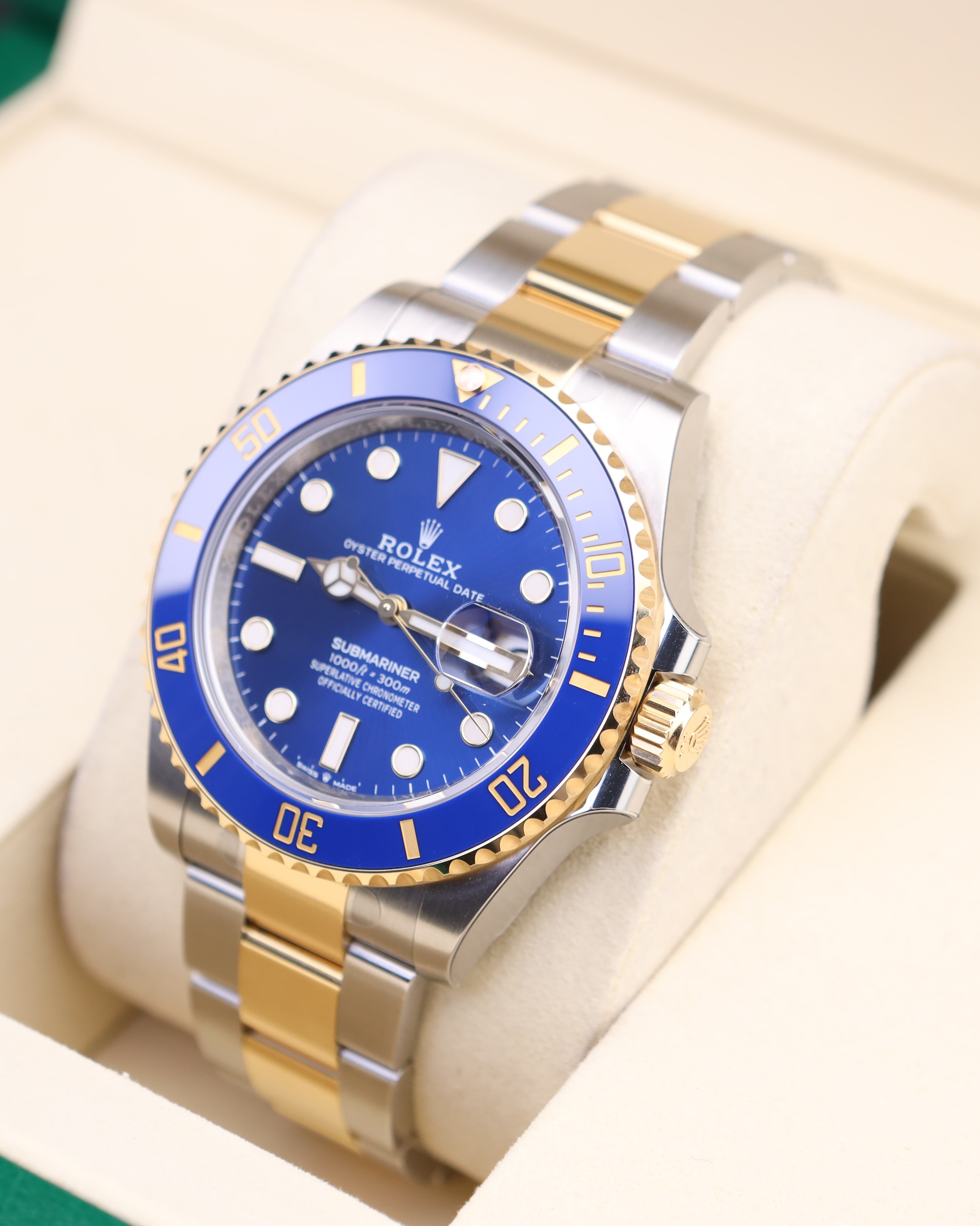 Rolex Submariner Date 41 Bluesy Two Tone Oyster 126613LB Factory Stickers