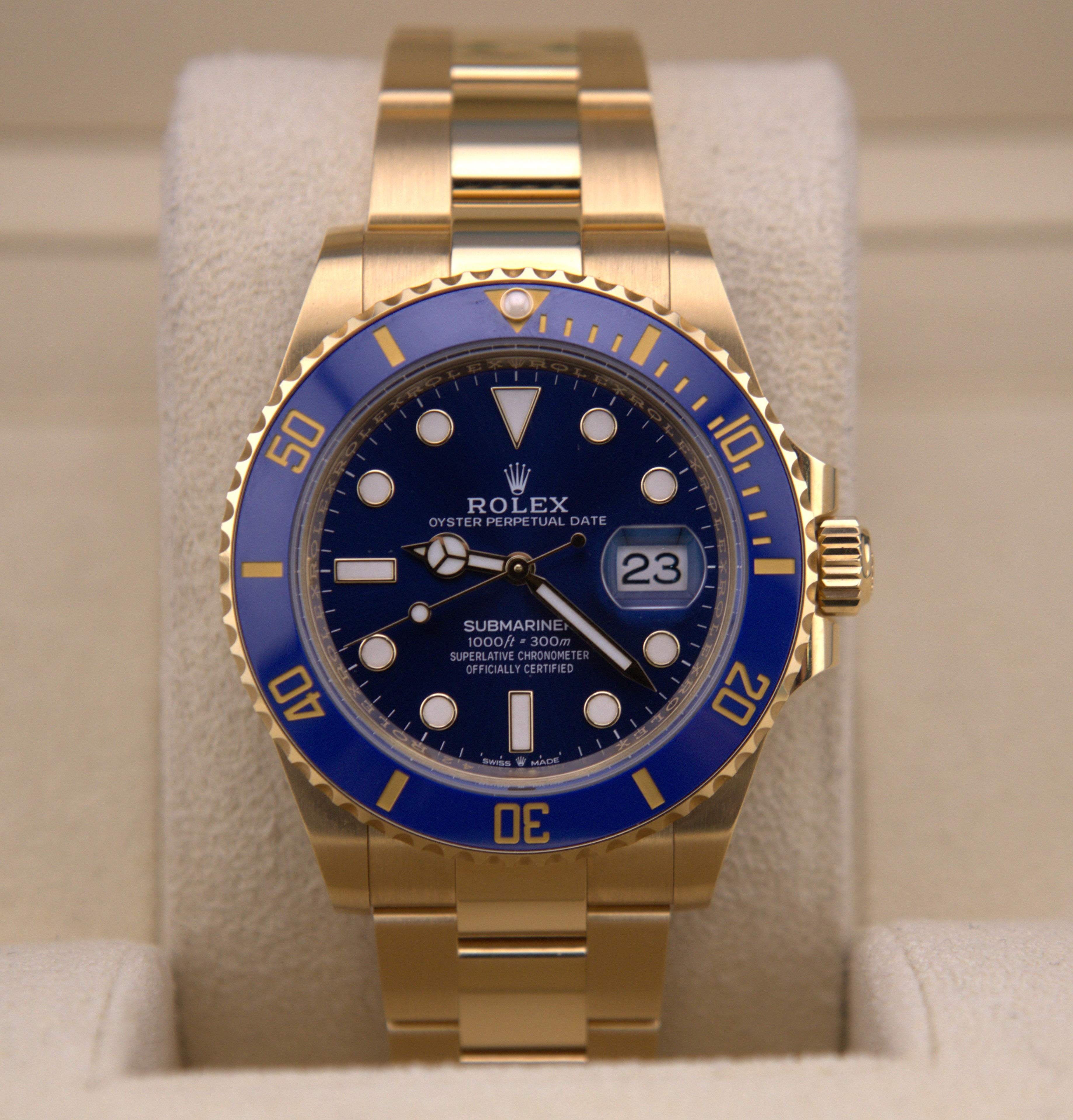 Rolex Submariner Date Gold Bluesy 126618LB - 2023