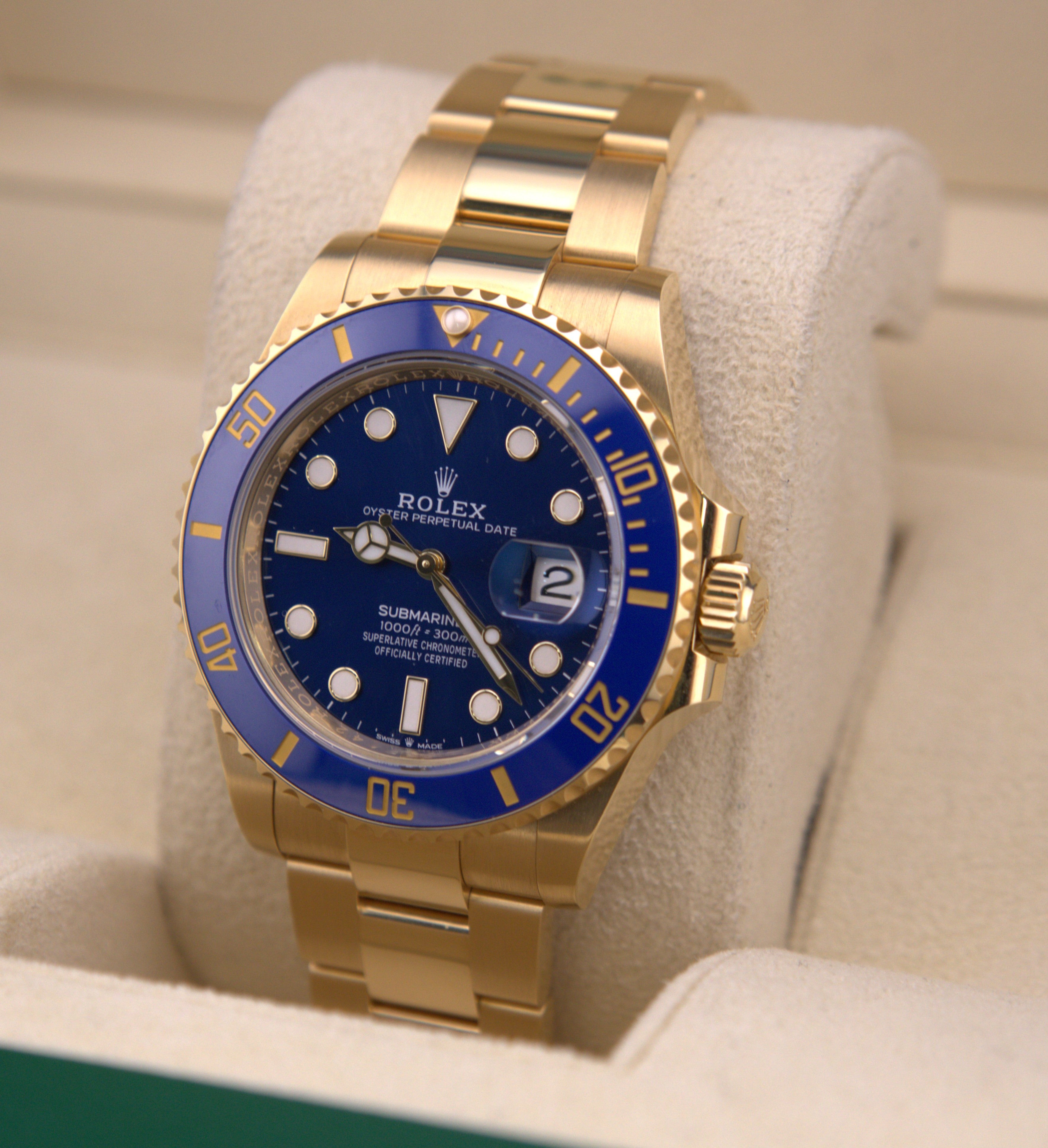 Rolex Submariner Date Gold Bluesy 126618LB - 2023