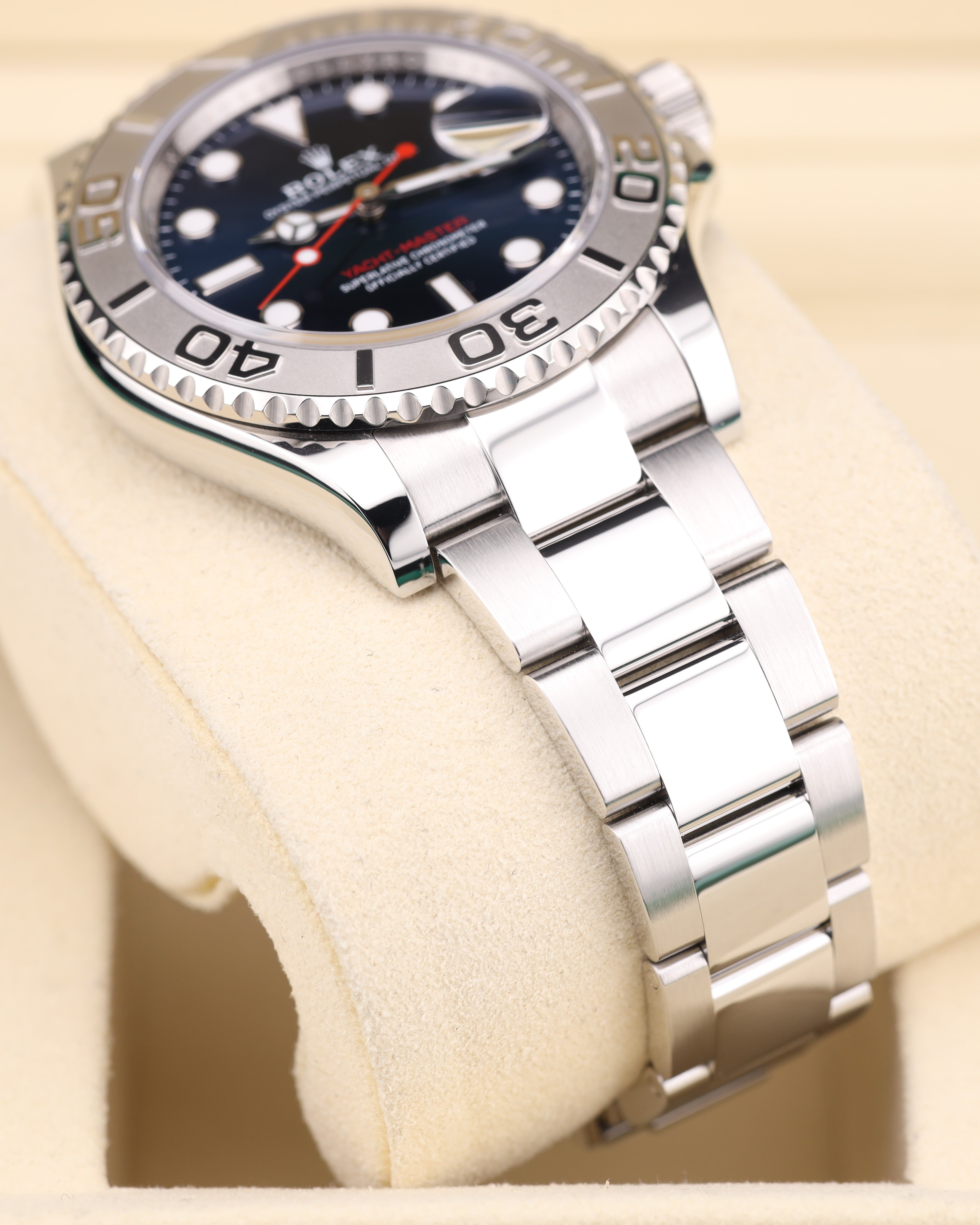 Rolex Yacht-Master 40 Blue Dial Red Hand Steel Oyster 126622