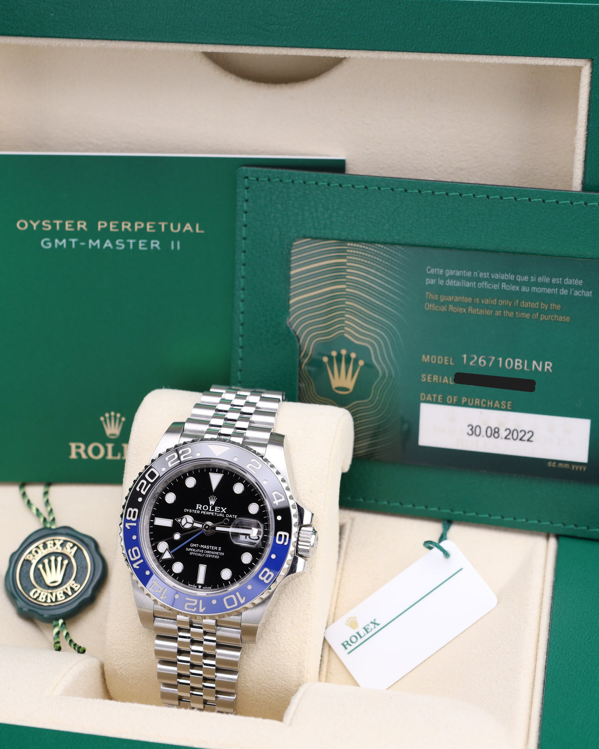 Rolex GMT-Master II Batgirl/Batman Jubilee 126710BLNR - 2022