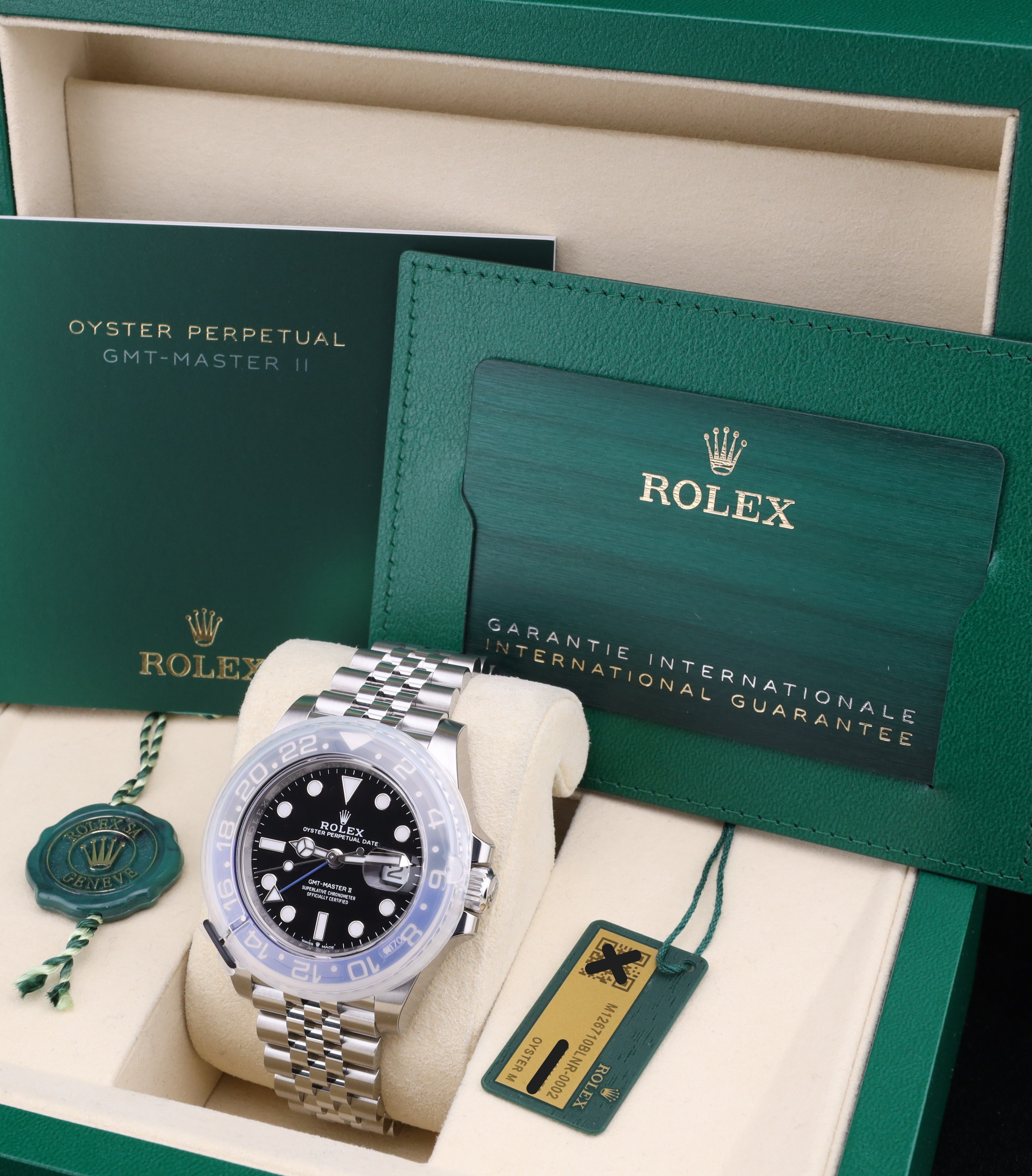 Rolex GMT-Master II Batgirl/Batman Jubilee 126710BLNR Factory Stickers 2026
