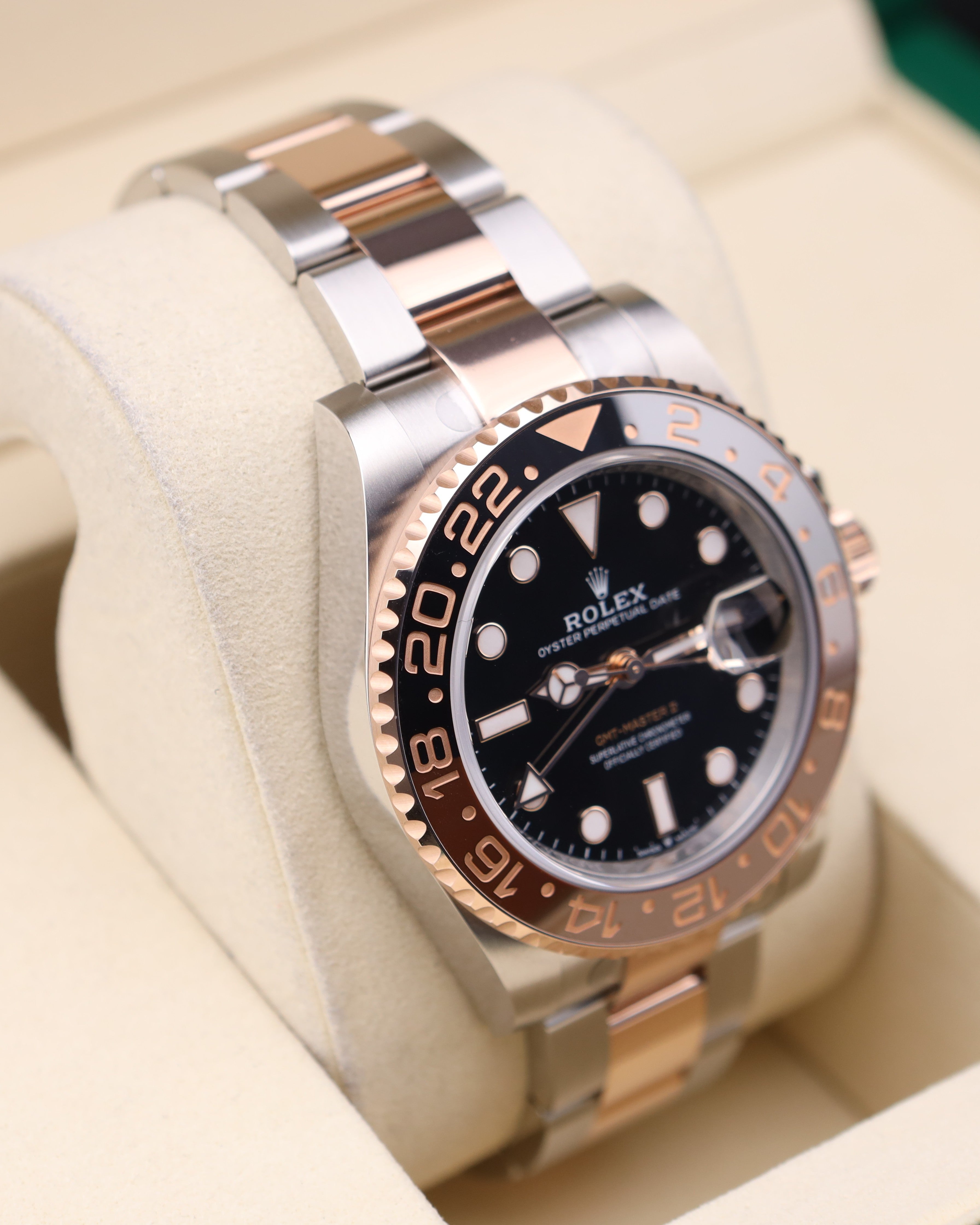 Rolex GMT-Master II Rootbeer Two Tone Rose Gold 126711CHNR