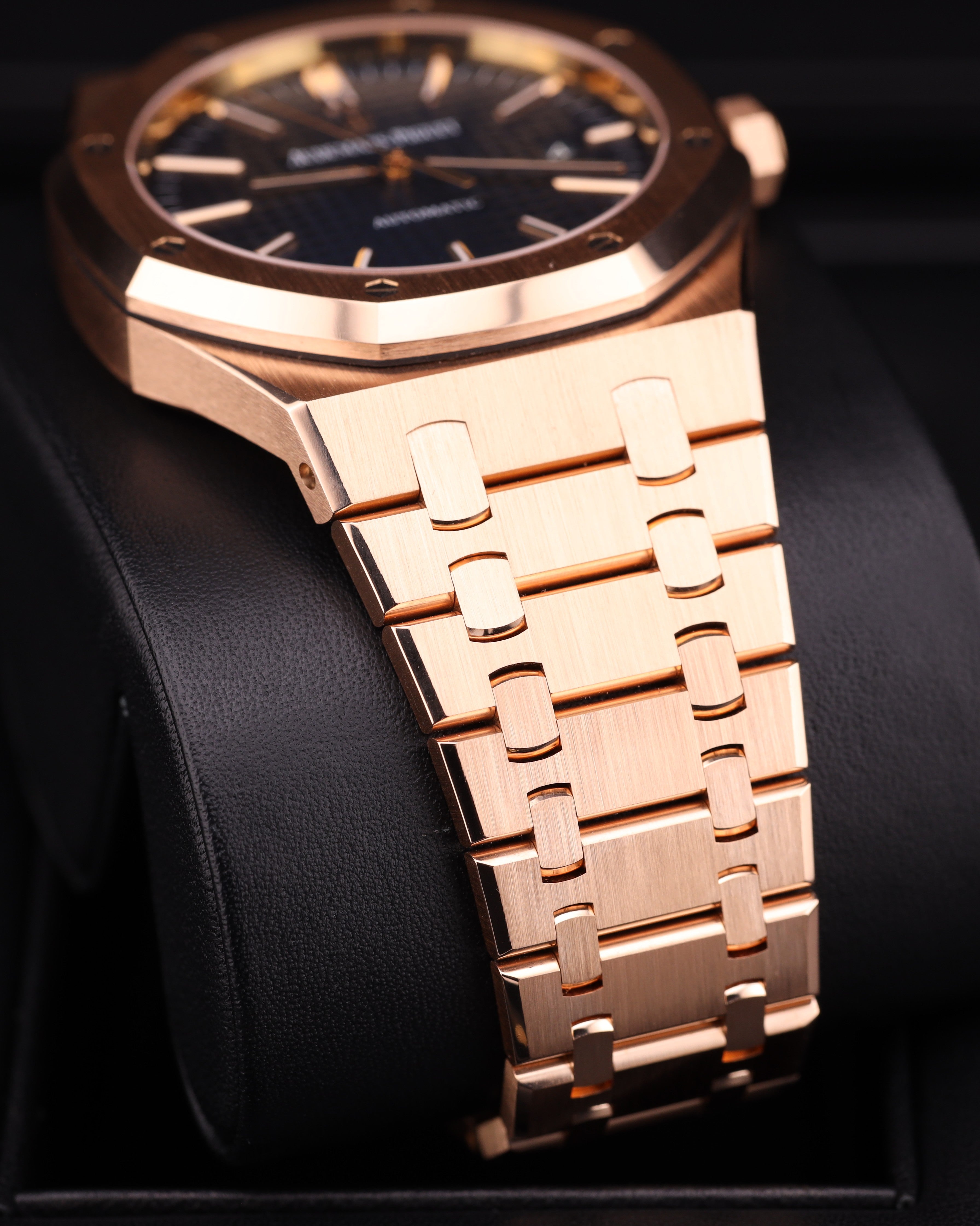 Audemars Piguet Royal Oak Selfwinding Blue Dial Rose Gold 15400OR
