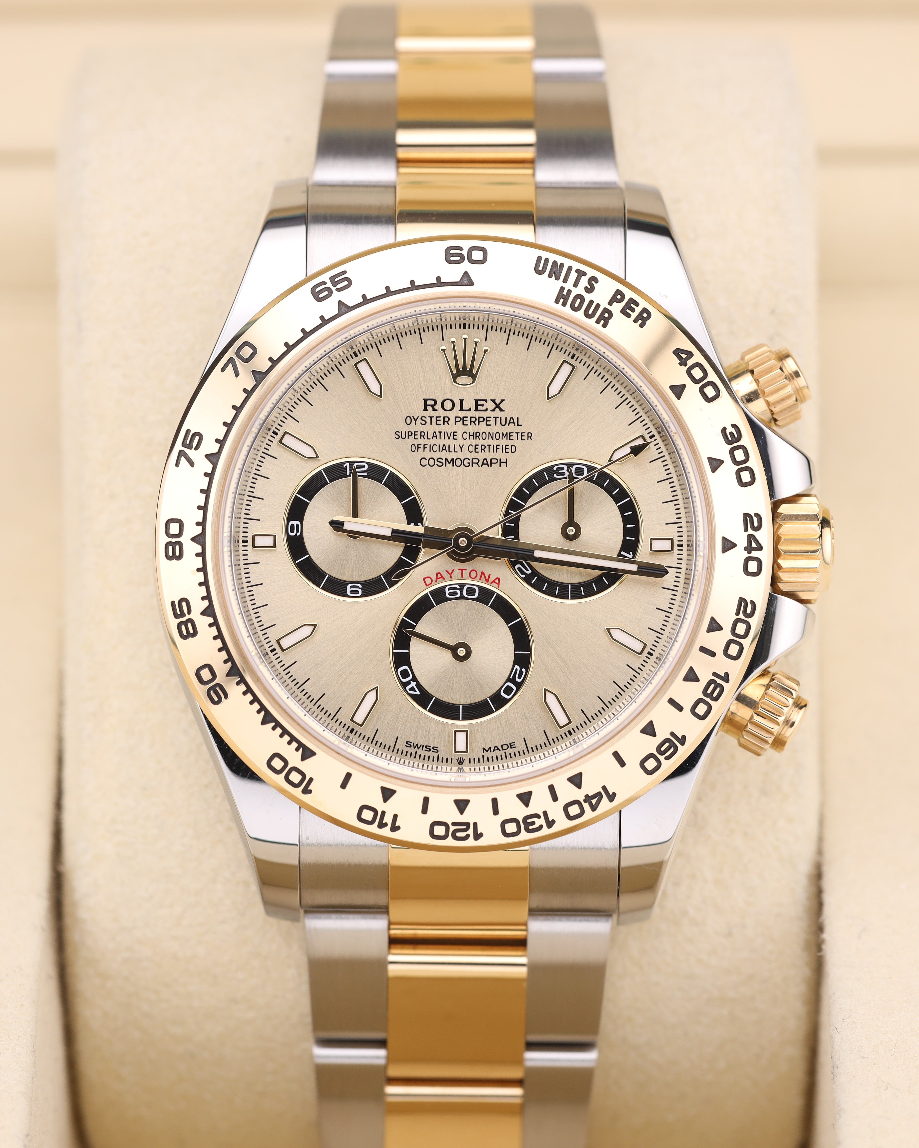 Rolex Daytona Champagne Dial Two Tone Yellow Gold Oyster 126503