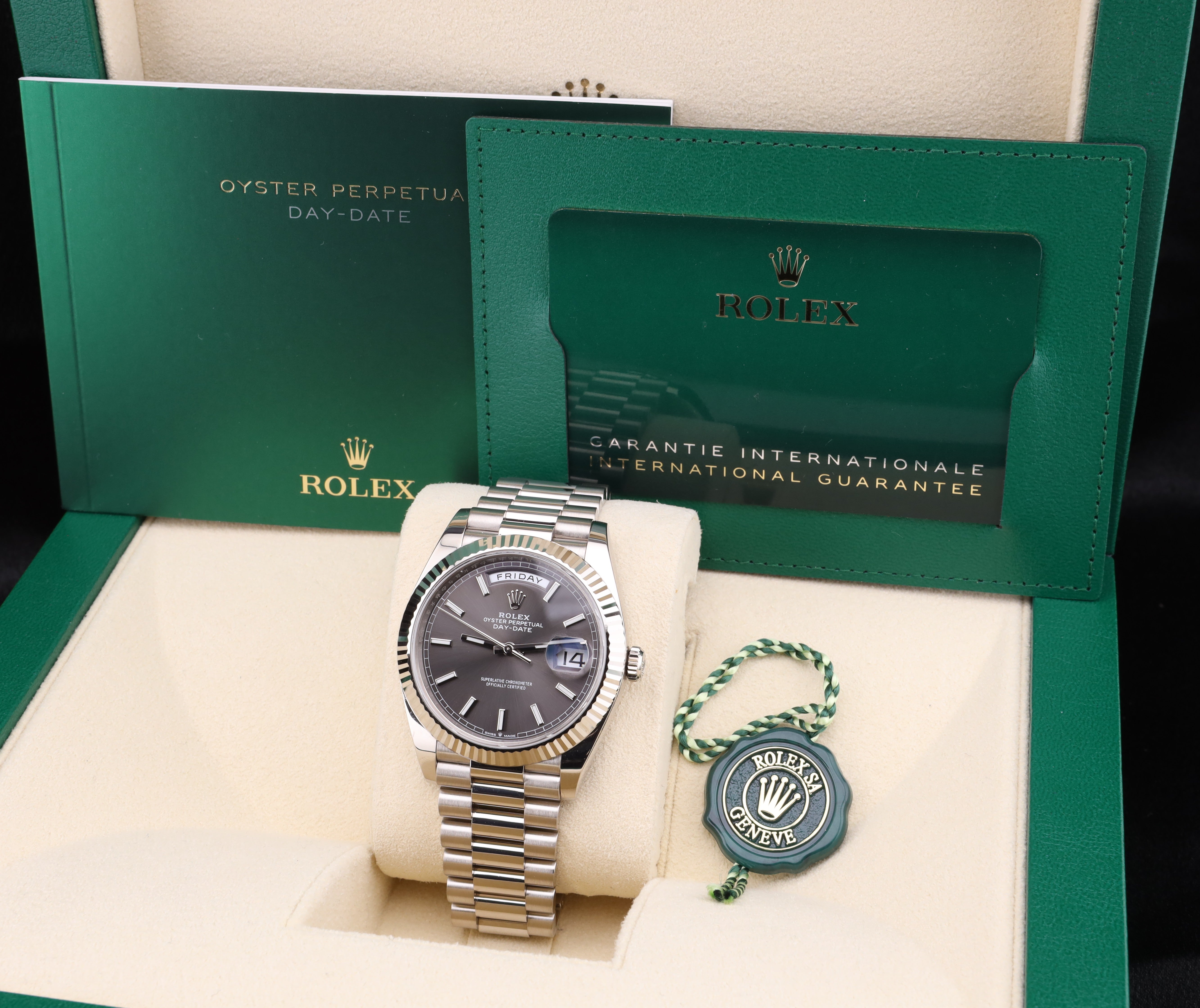 Rolex Day-Date 40 Rhodium Dial 228239 MVPJEWELERSMIAMI