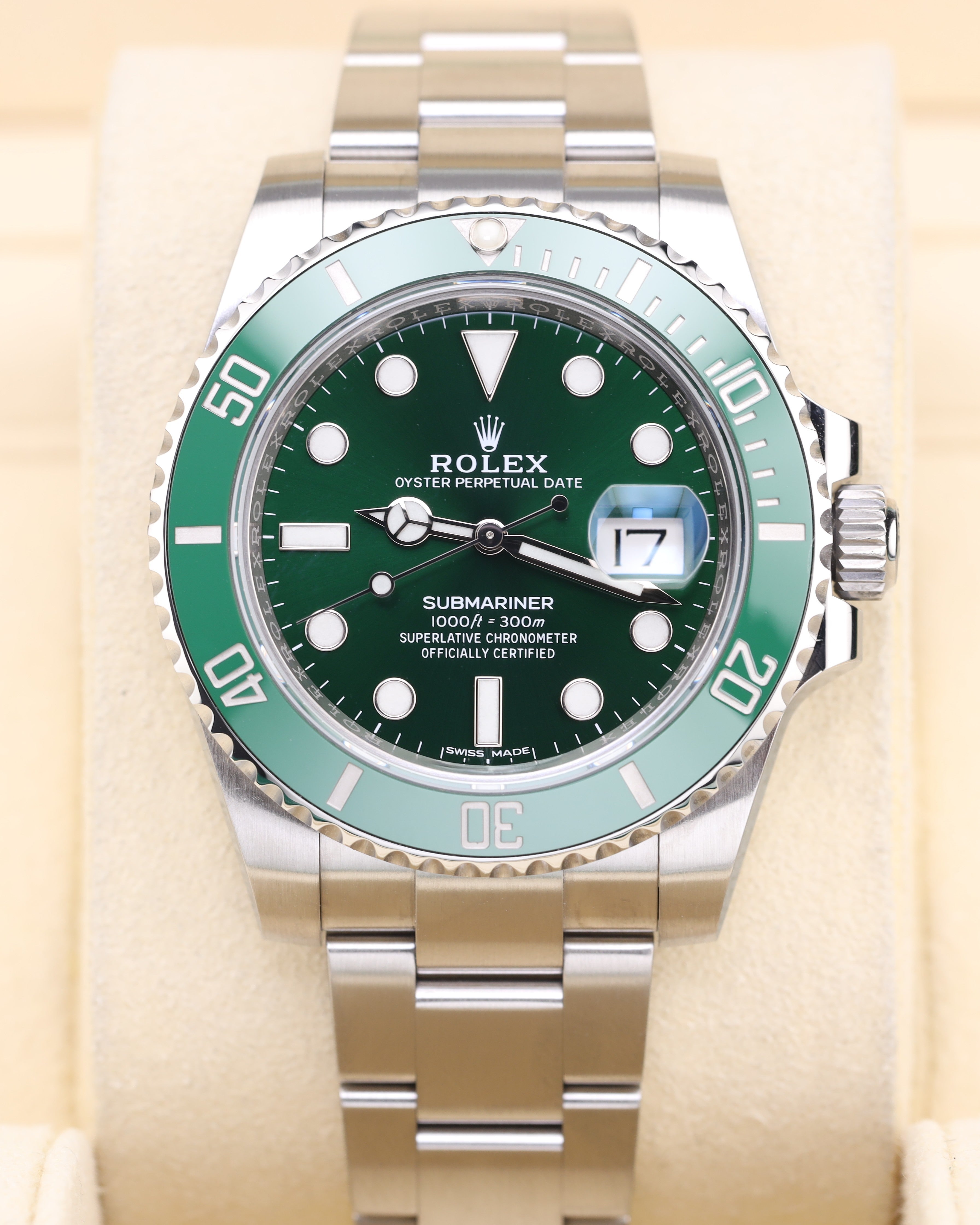 Rolex Submariner Date HULK Green Dial Oyster 116610LV - 2020 – MVP