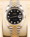 Rolex Datejust 41 Black Diamond Two Tone Jubilee 126333