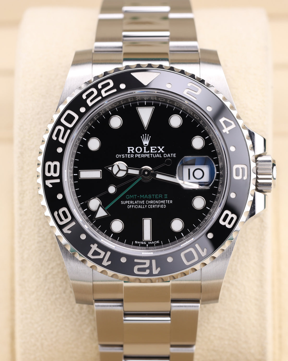 Rolex GMT-Master II Black Dial Green Arrow 116710LN - 2019