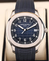 Patek Philippe Aquanaut Blue Dial White Gold 5168G Blue Rubber Strap