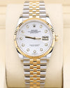 Rolex Datejust 36mm MOP Diamond Dial Two Tone Jubilee 126233