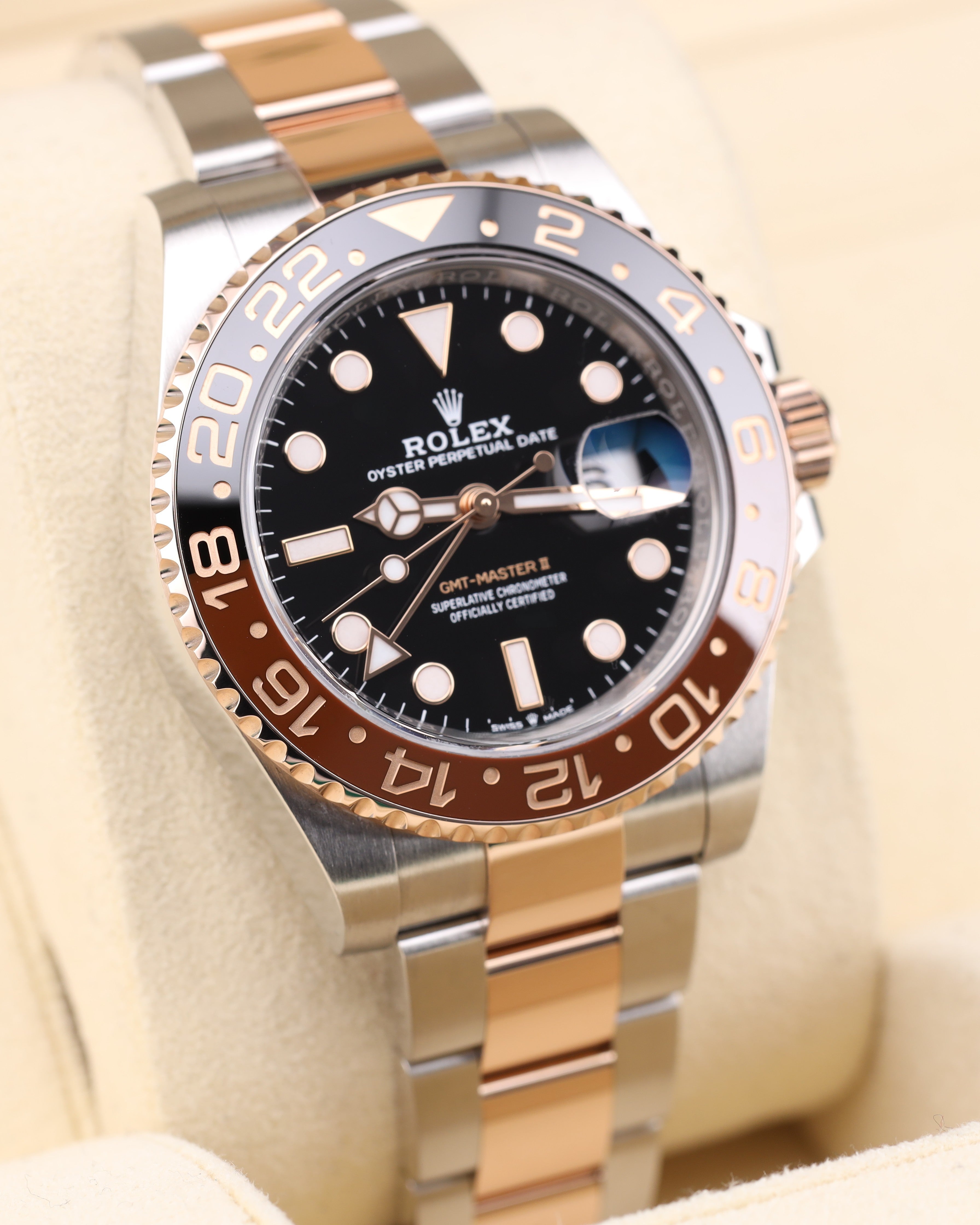 Rolex GMT-Master II Rootbeer Two Tone Rose Gold 126711CHNR - 2021
