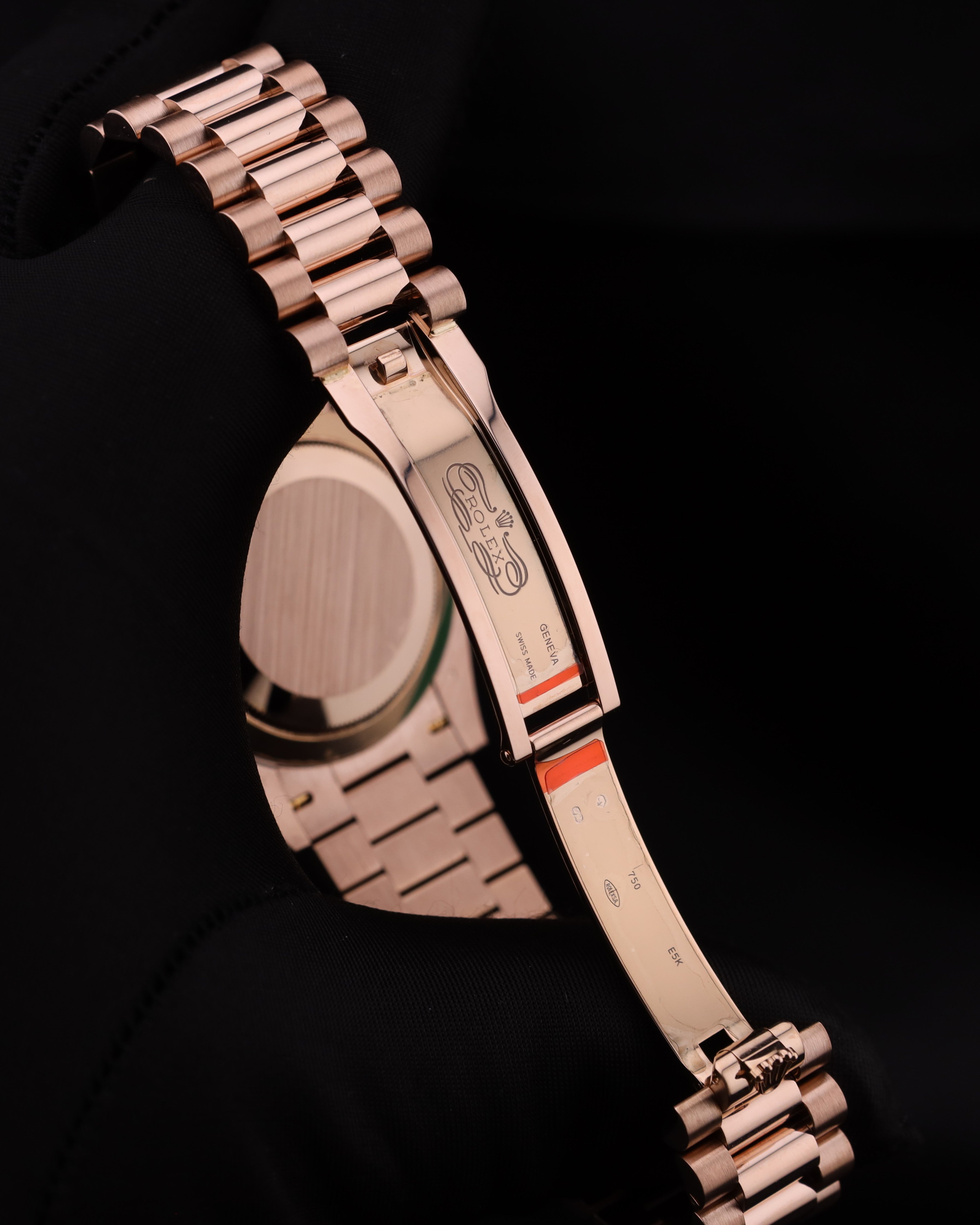Rolex Day-Date 40 Baguette Sundust Pink Dial Diamond Bezel 228345RBR