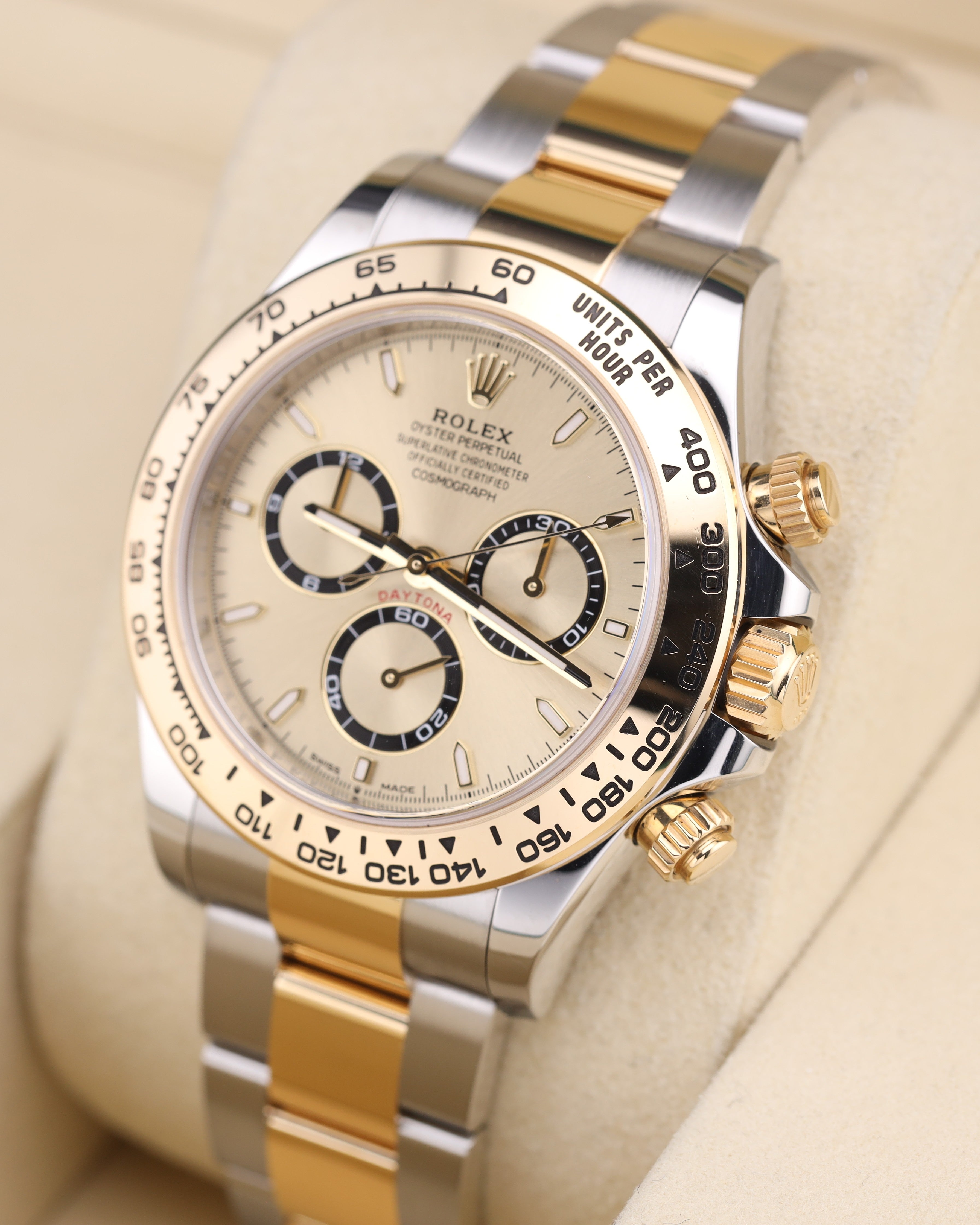Rolex Daytona Champagne Dial Two Tone Yellow Gold Oyster 126503