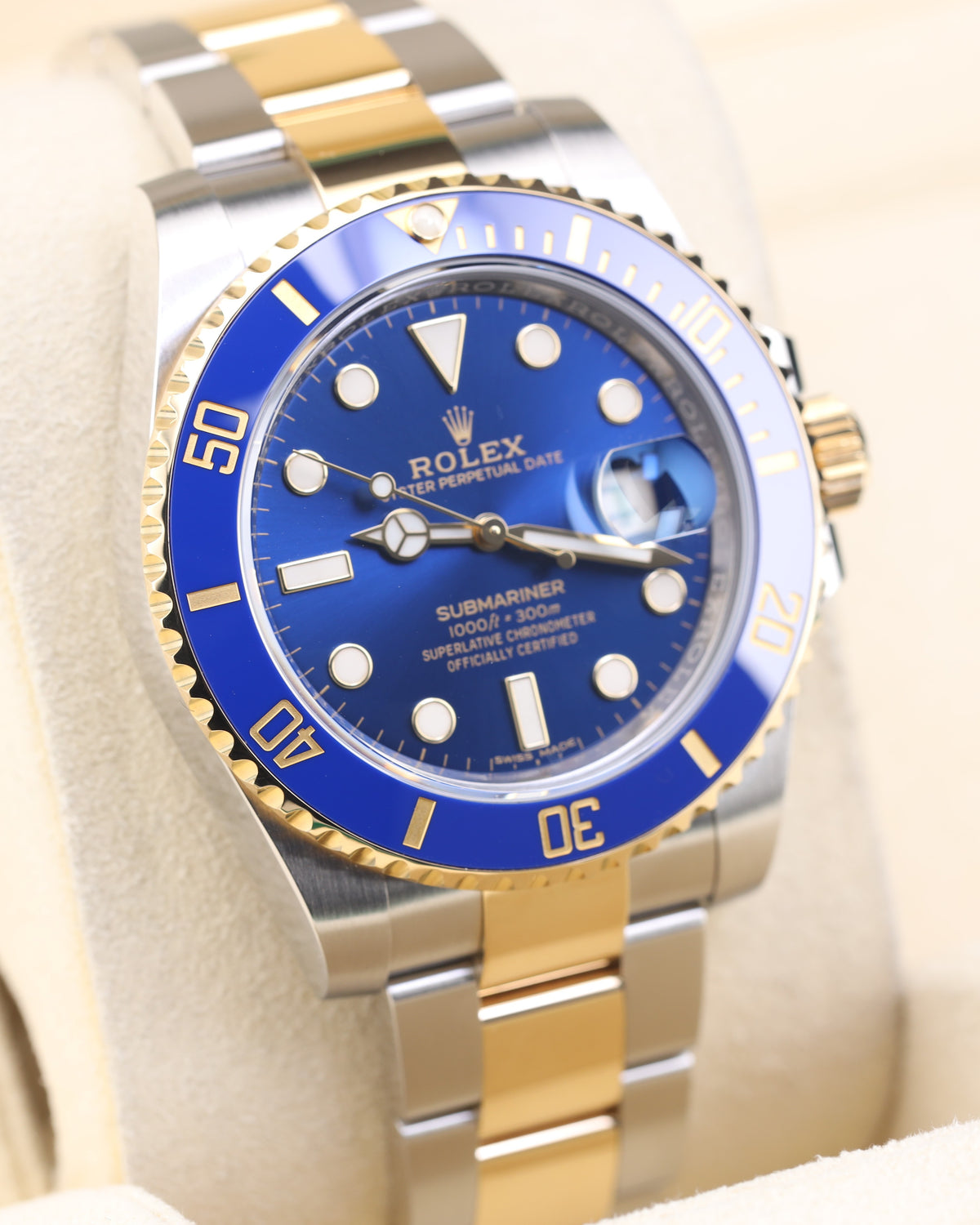 Rolex Submariner Date 40 Bluesy Blue Dial Two Tone on Oyster 116613LB