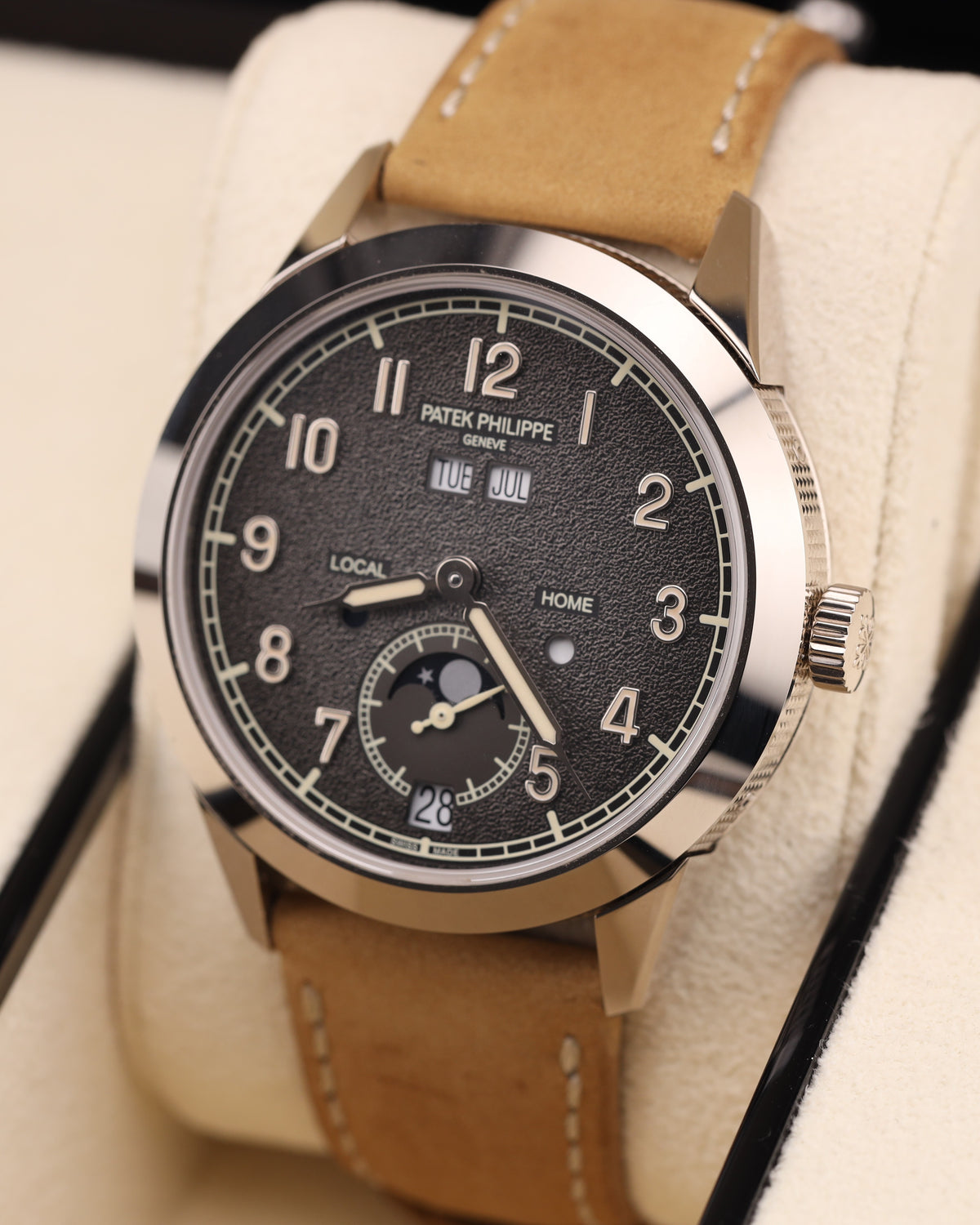 Patek Philippe Calatrava Annual Calendar Grey Dial Travel Time Compilations 42mm 5326G White Gold