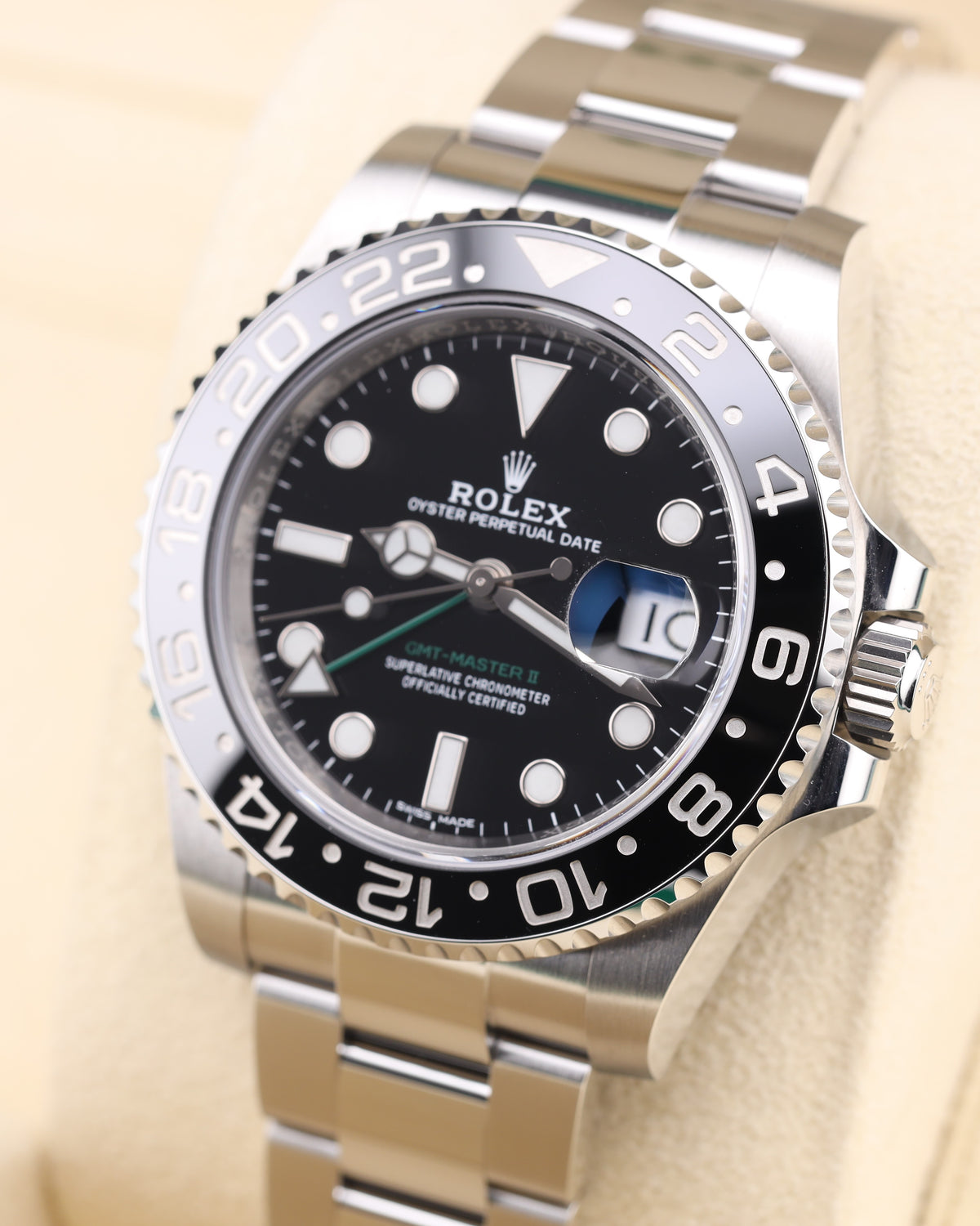 Rolex GMT-Master II Black Dial Green Arrow 116710LN - 2019