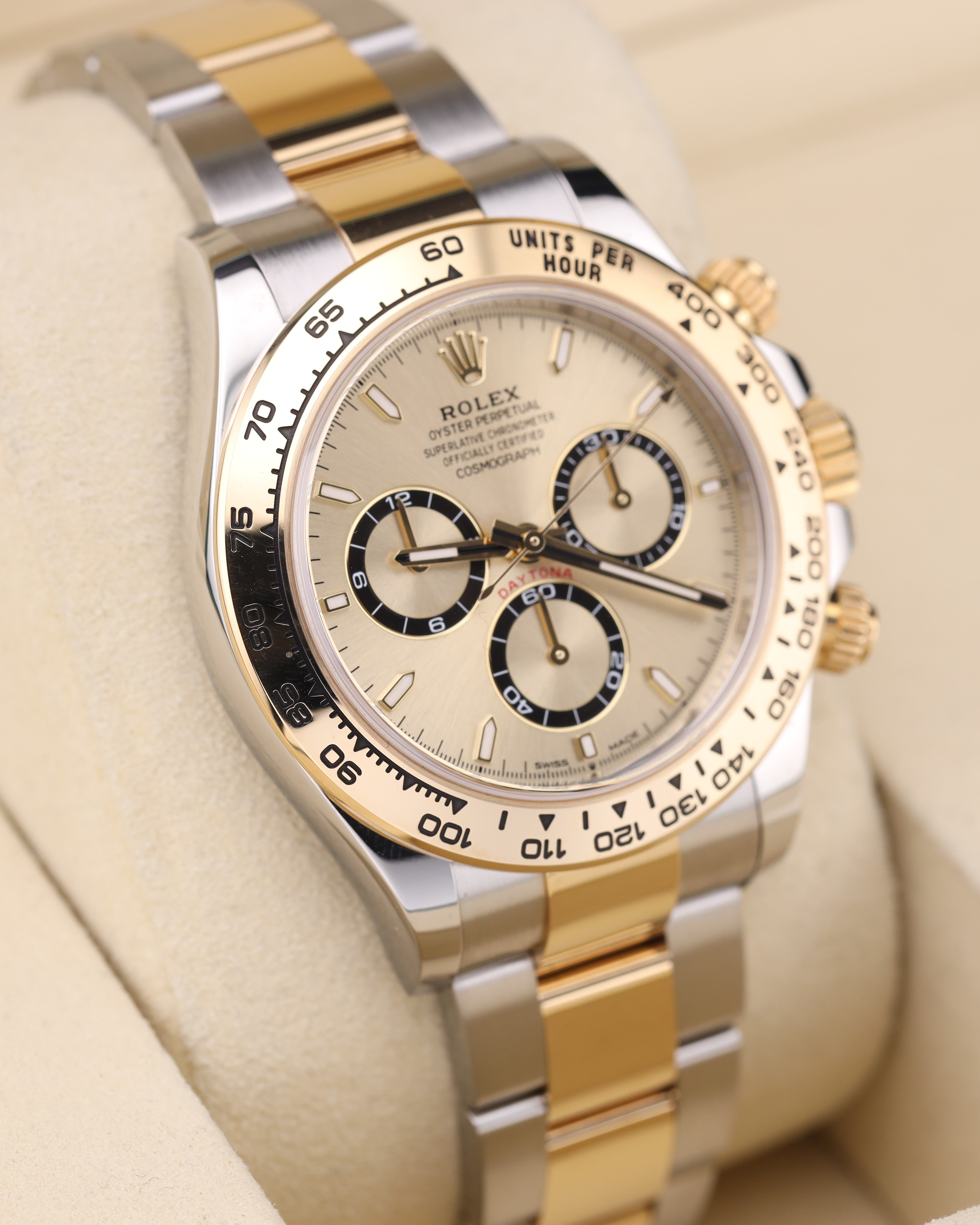 Rolex Daytona Champagne Dial Two Tone Yellow Gold Oyster 126503