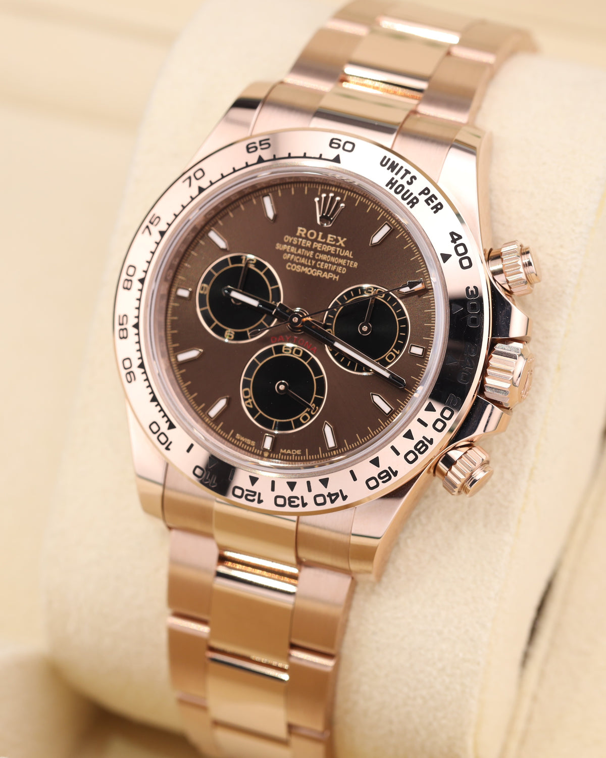 Rolex Daytona Chocolate Dial Rose Gold Oyster 126505